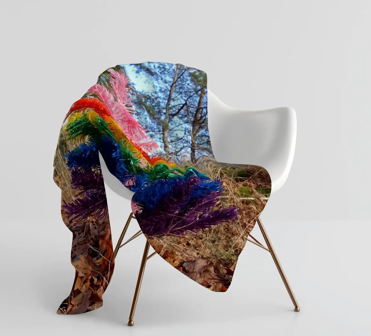 Albero di Raimbow coperta in pile da Massimo Frascogna
