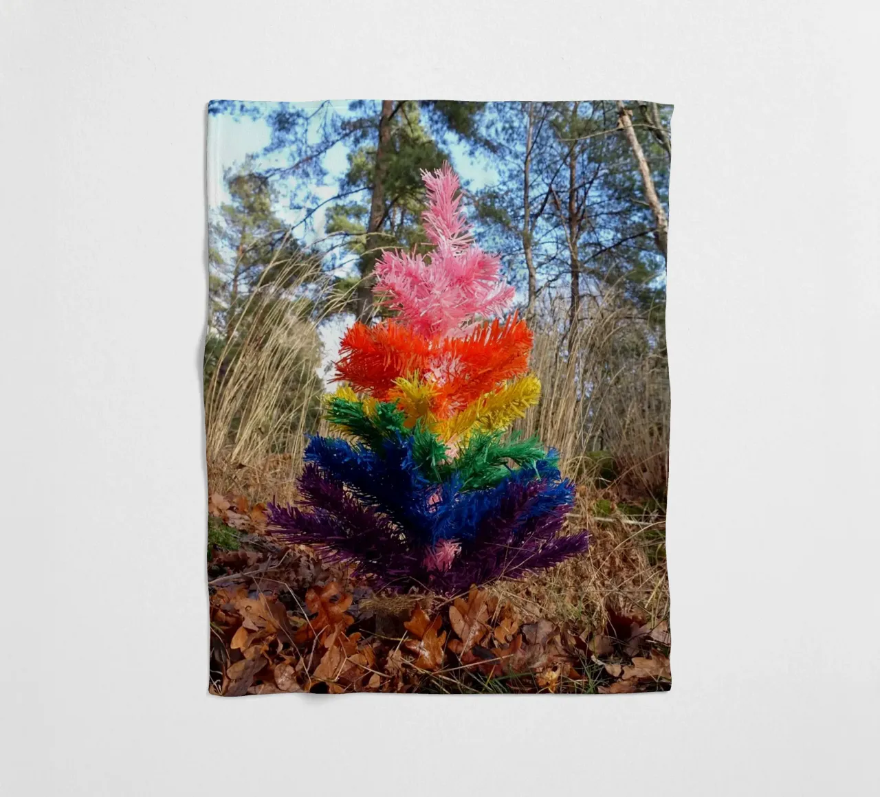 Albero di Raimbow coperta in pile da Massimo Frascogna