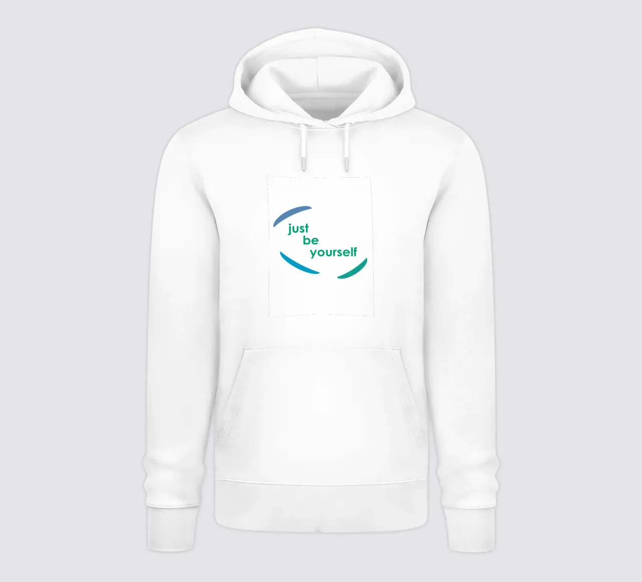 Forme geometriche con la scritta sii te stesso felpa con cappuccio da Something for you