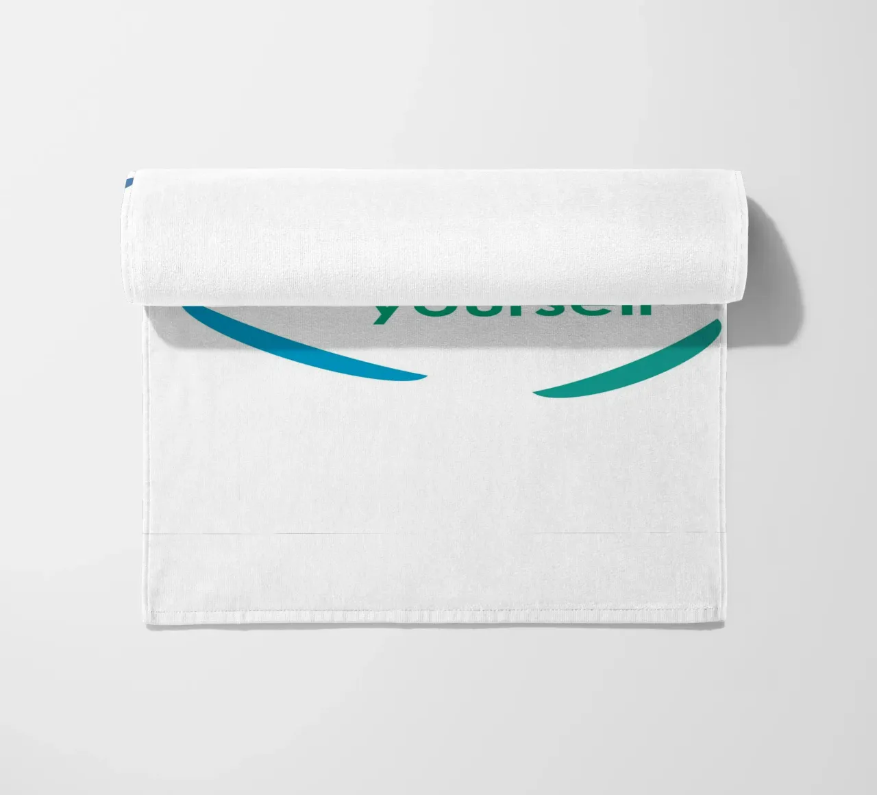 Forme geometriche con la scritta sii te stesso telo mare da Something for you