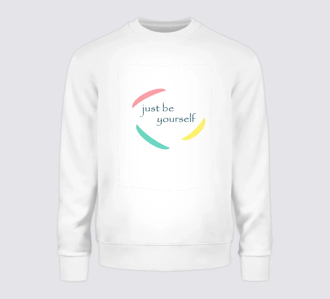 Forme geometriche con la scritta sii te stesso felpa da Something for you