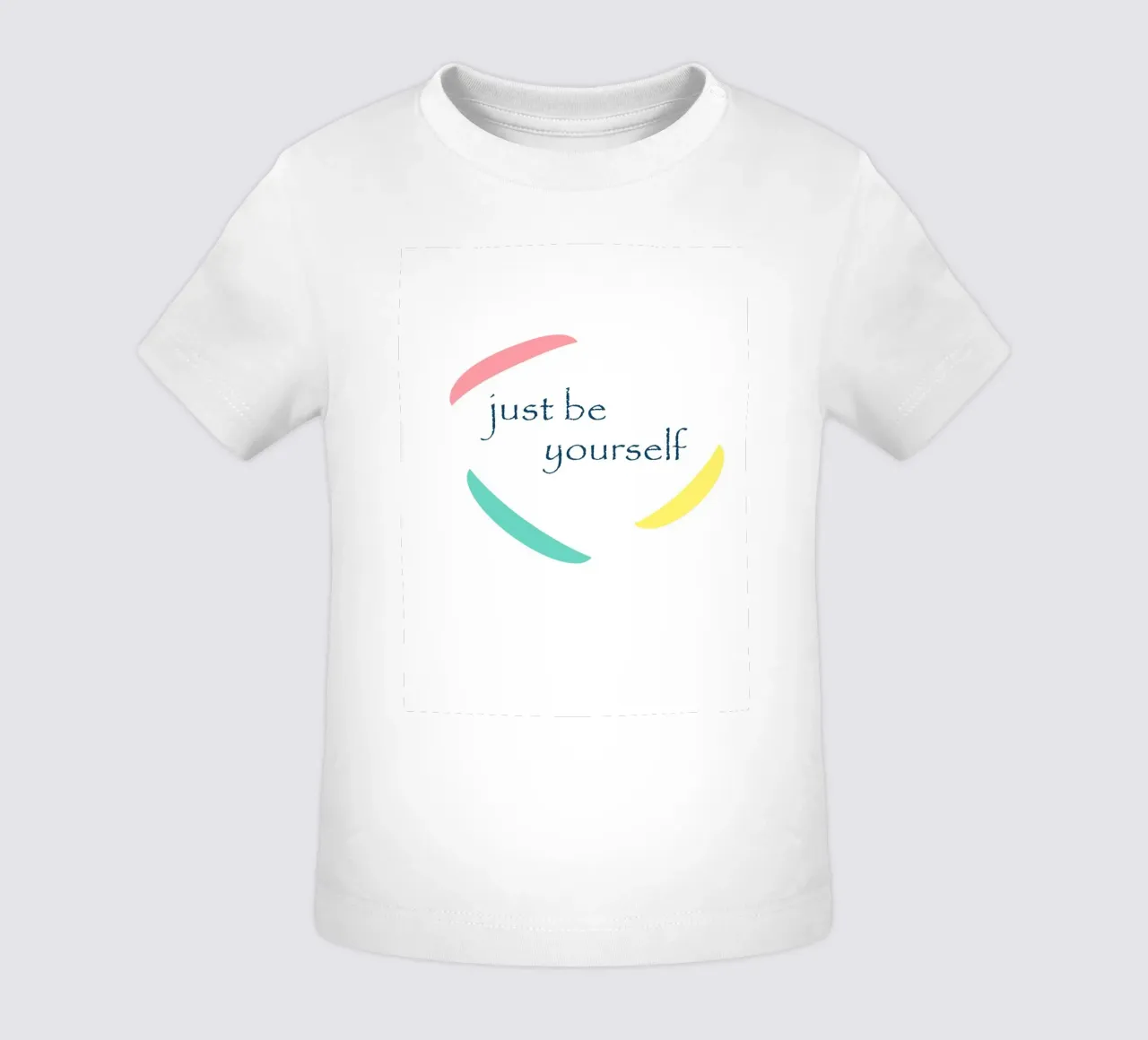 Forme geometriche con la scritta sii te stesso maglietta neonato da Something for you