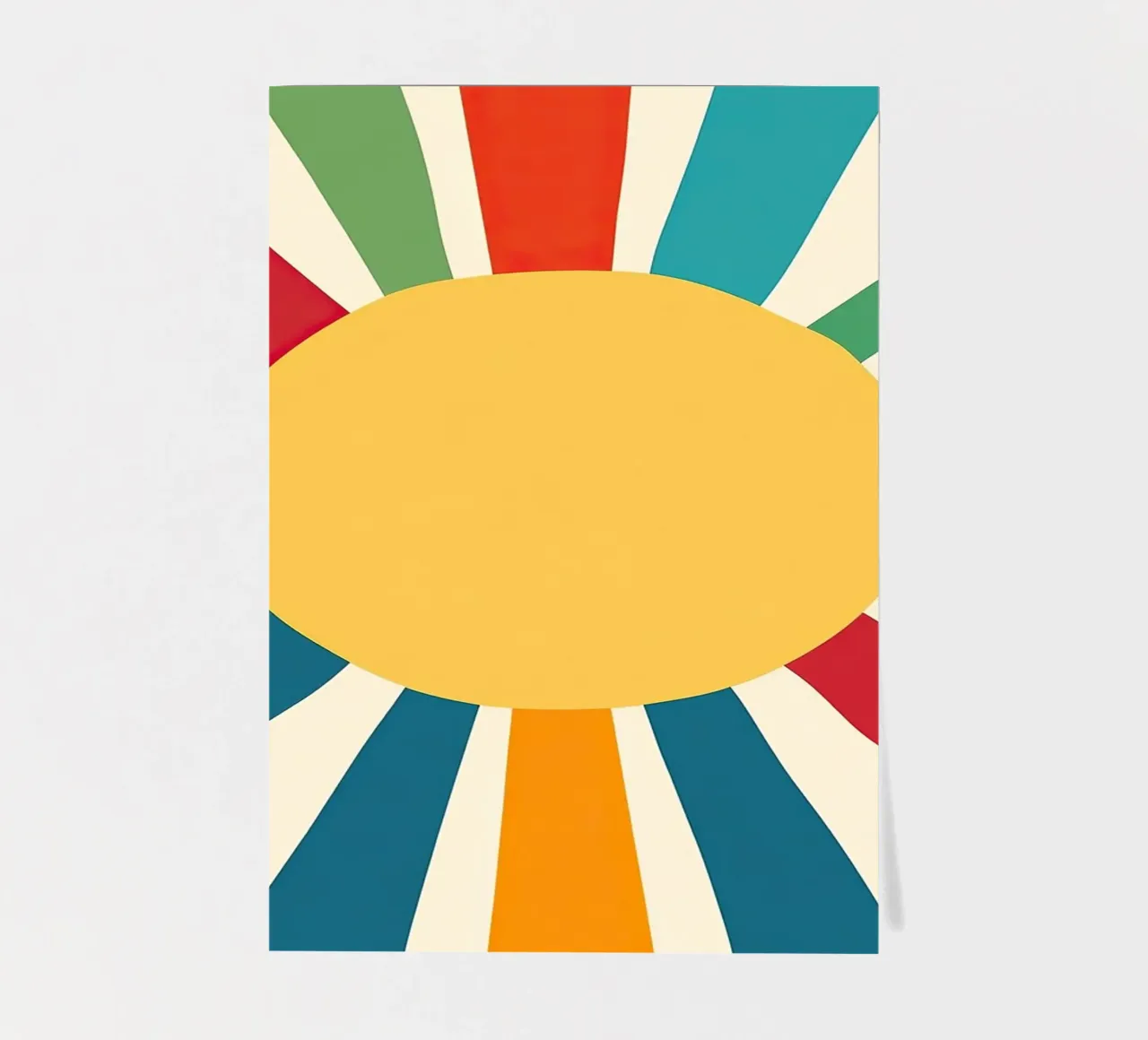 Sonne Mid-Century Bunt Minimal sticker sheet by Nikis Art Studio