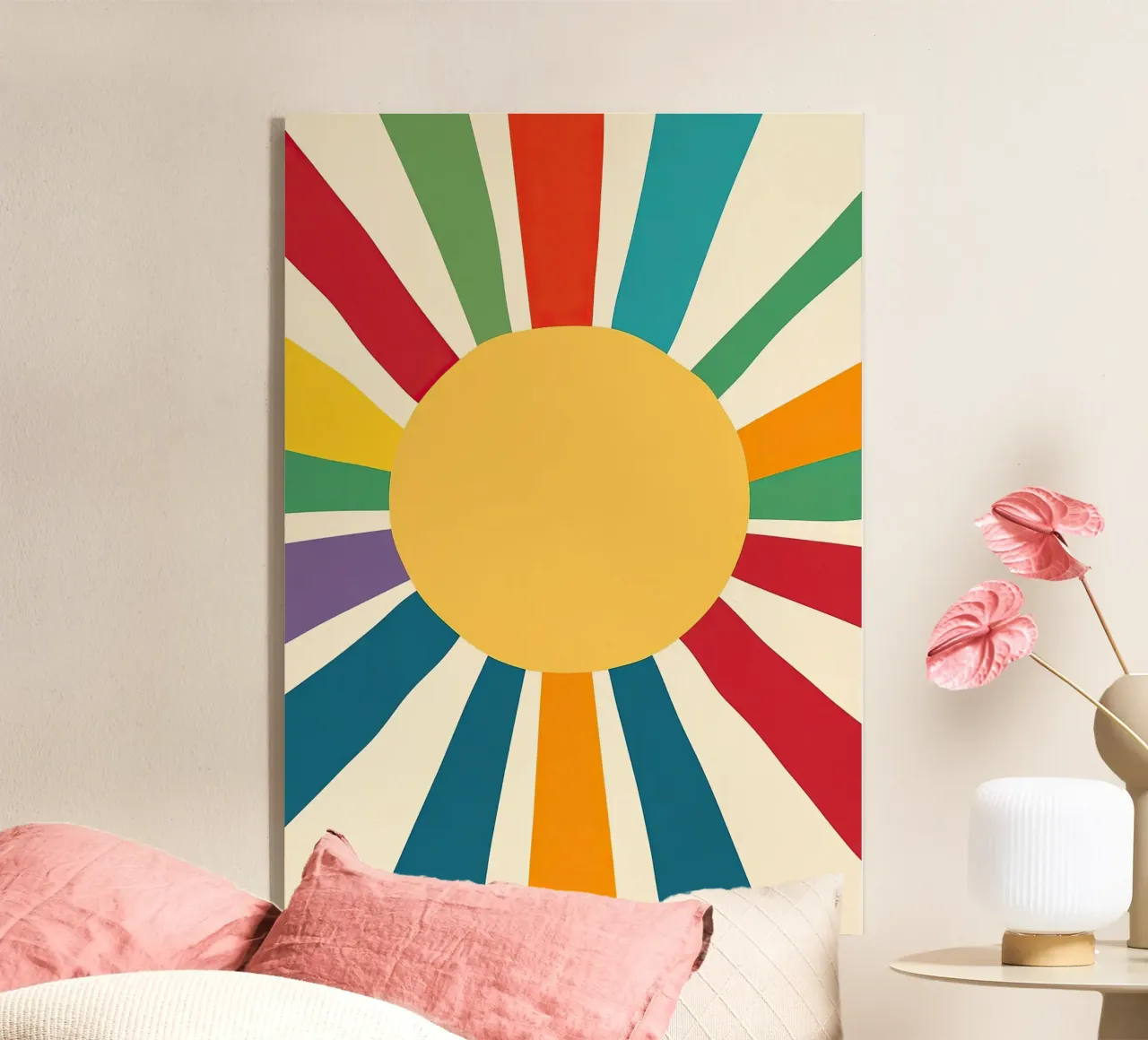 Sonne Bunt Minimal de mediados de siglo metacrilato de Nikis Art Studio