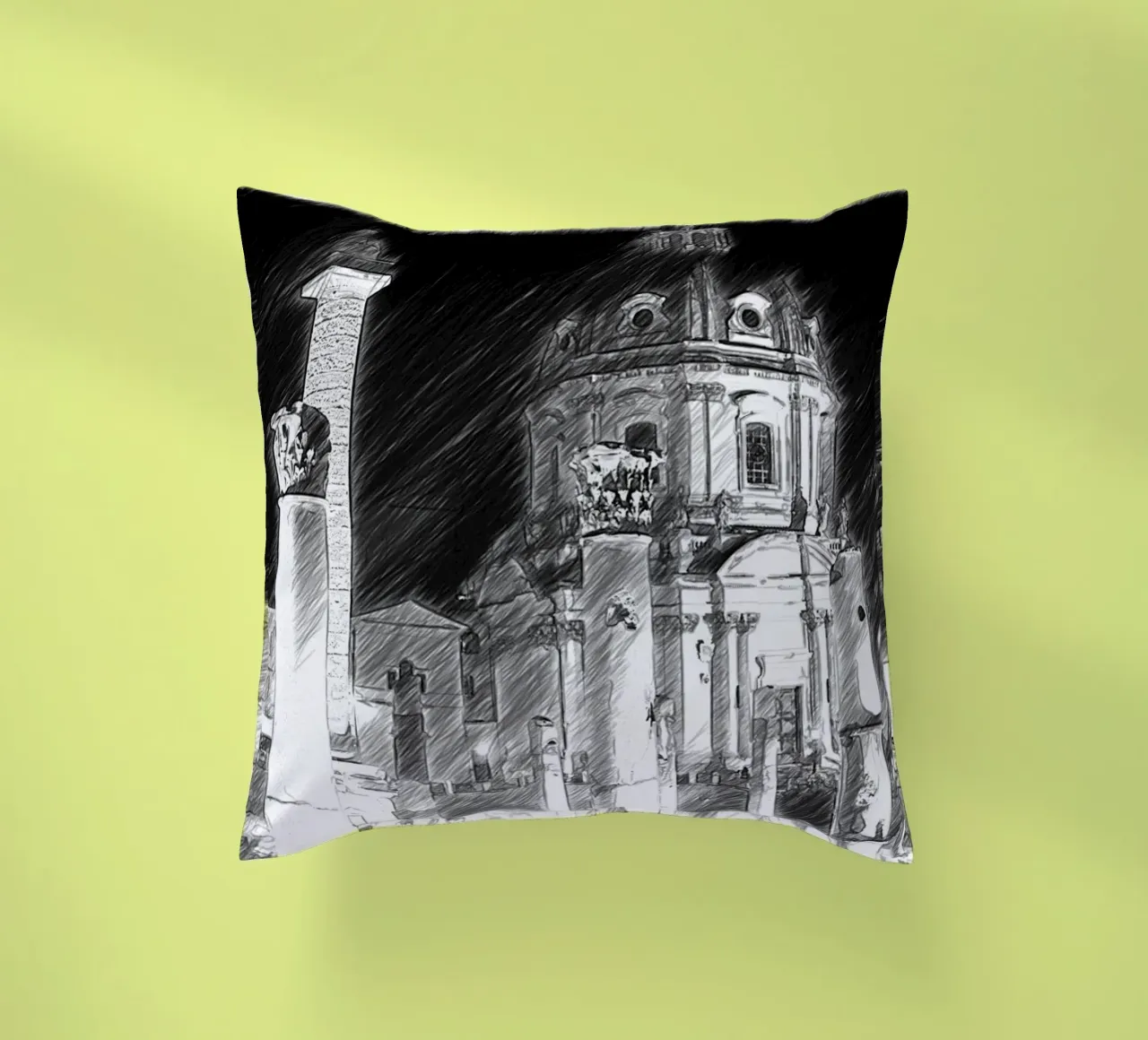 Roma cuscino da Massimo Frascogna