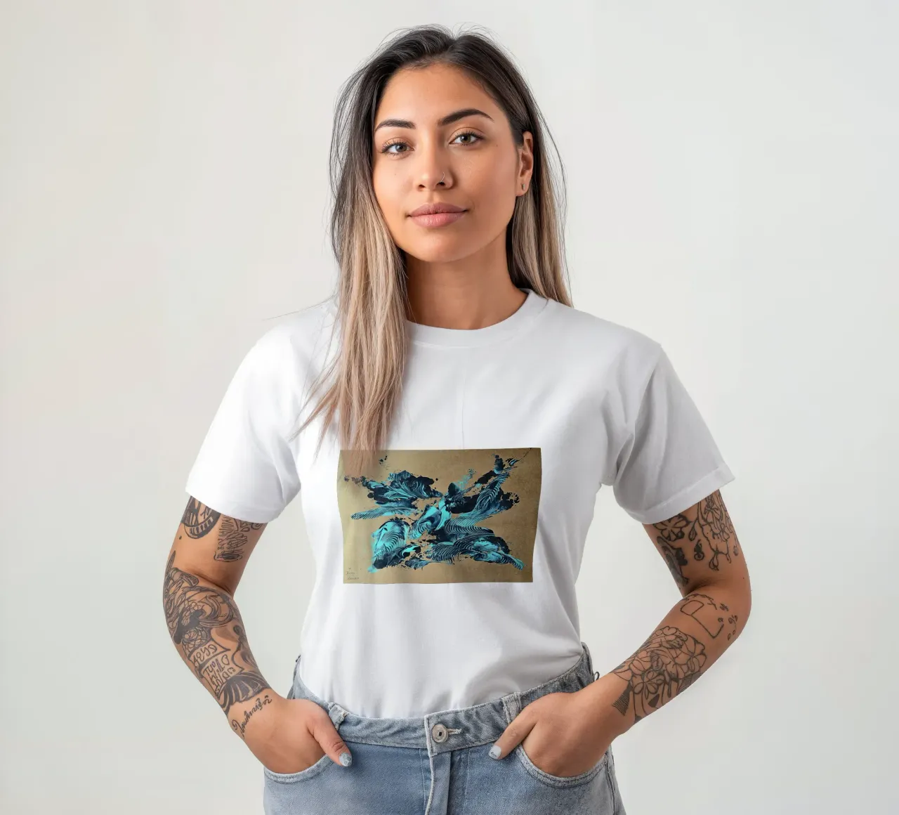 NATURAL STYLE 38 t-shirt da Thierry Vobmann Abstract painting