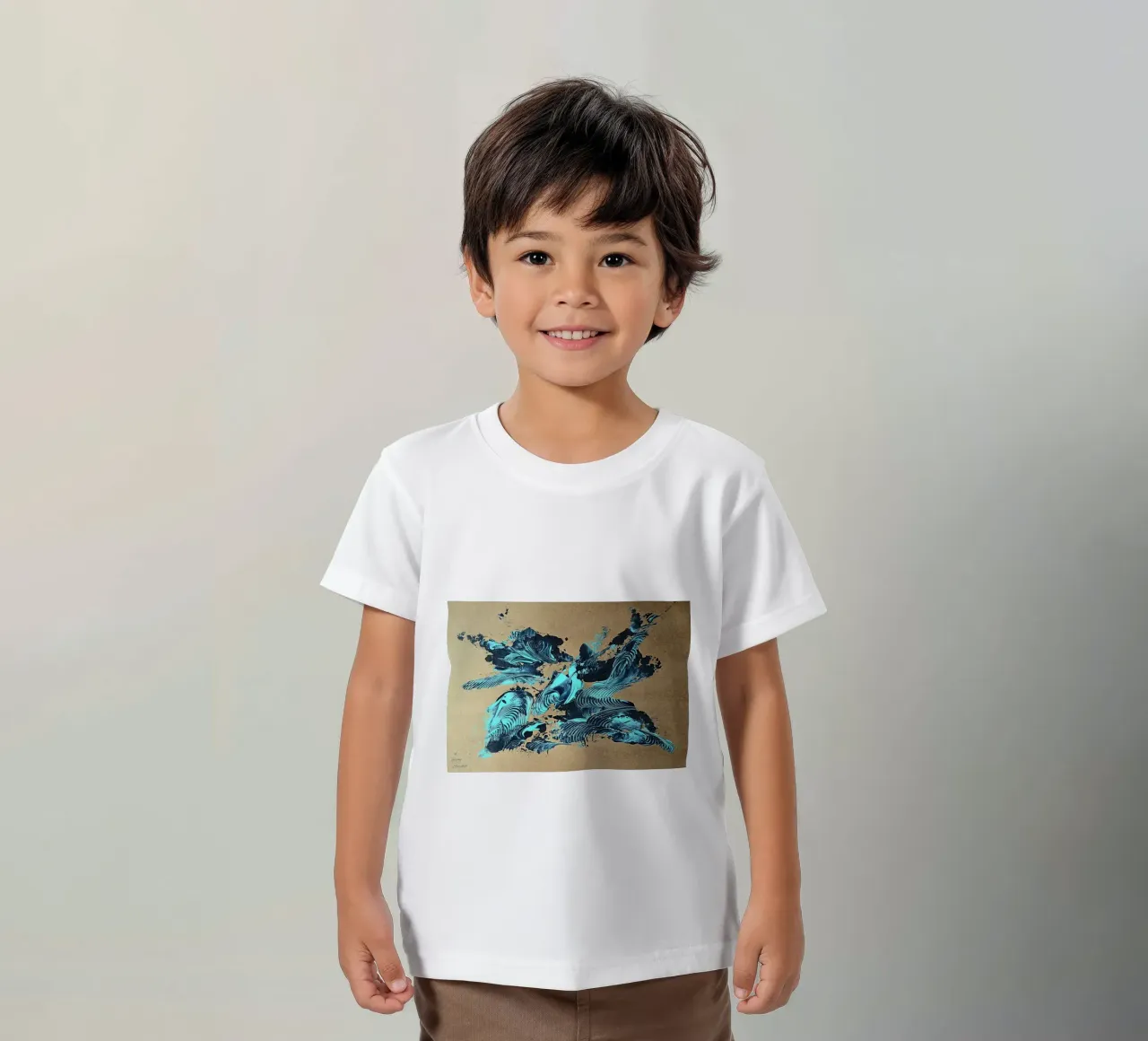 NATURAL STYLE 38 t-shirt bambini da Thierry Vobmann Abstract painting