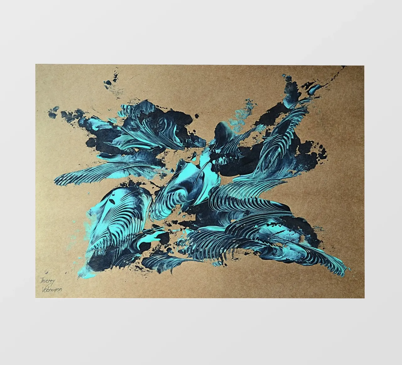 NATURAL STYLE 38 telo in pvc da Thierry Vobmann Abstract painting