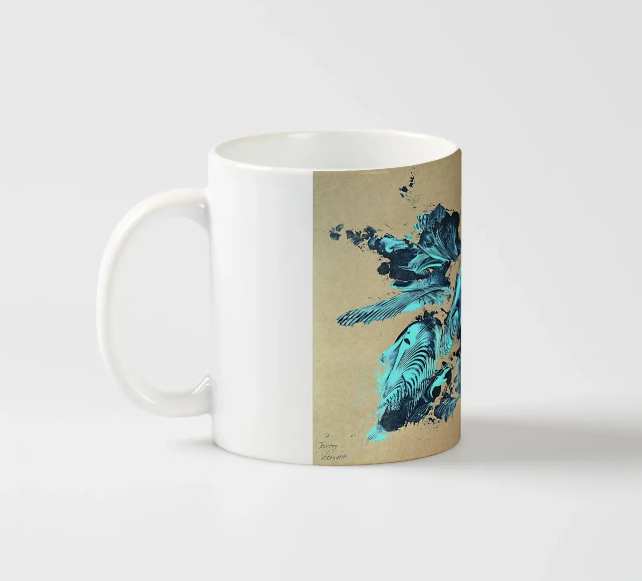 NATURAL STYLE 38 tazza in ceramica da Thierry Vobmann Abstract painting