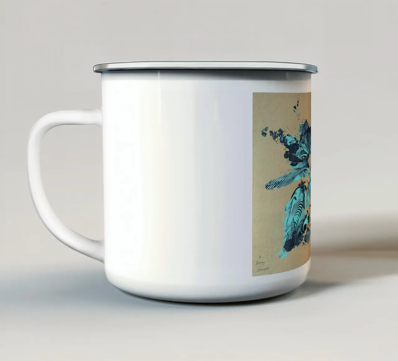 NATURAL STYLE 38 tazza in smalto da Thierry Vobmann Abstract painting