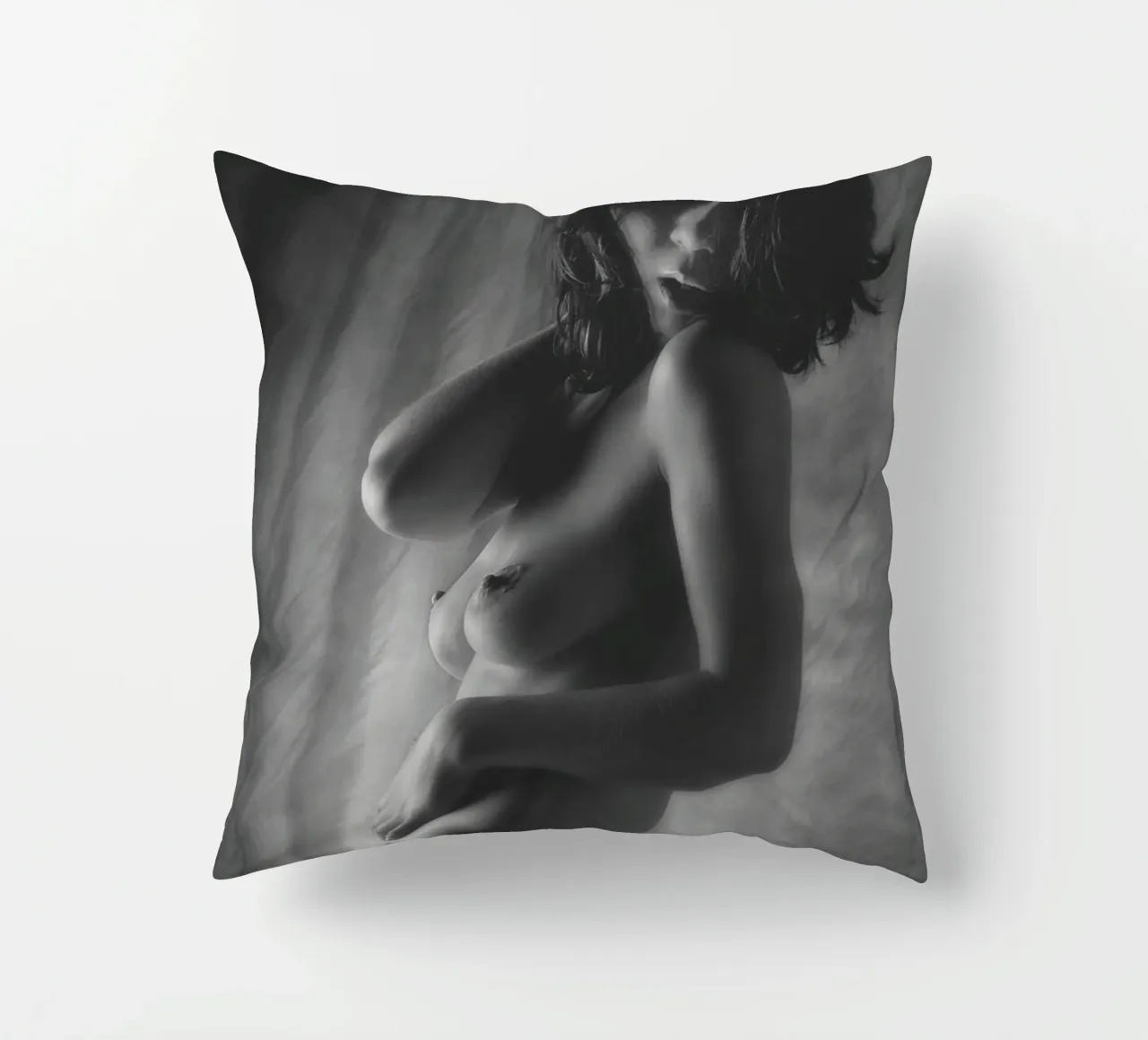 Kristin Topless Mono cuscino da Dave Hare Photography