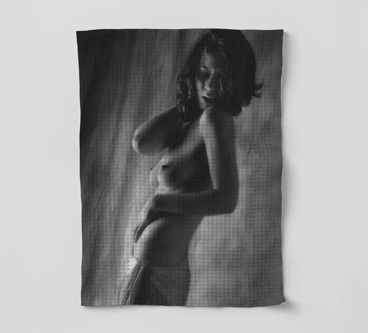 Kristin Topless Mono canovaccio da cucina da Dave Hare Photography