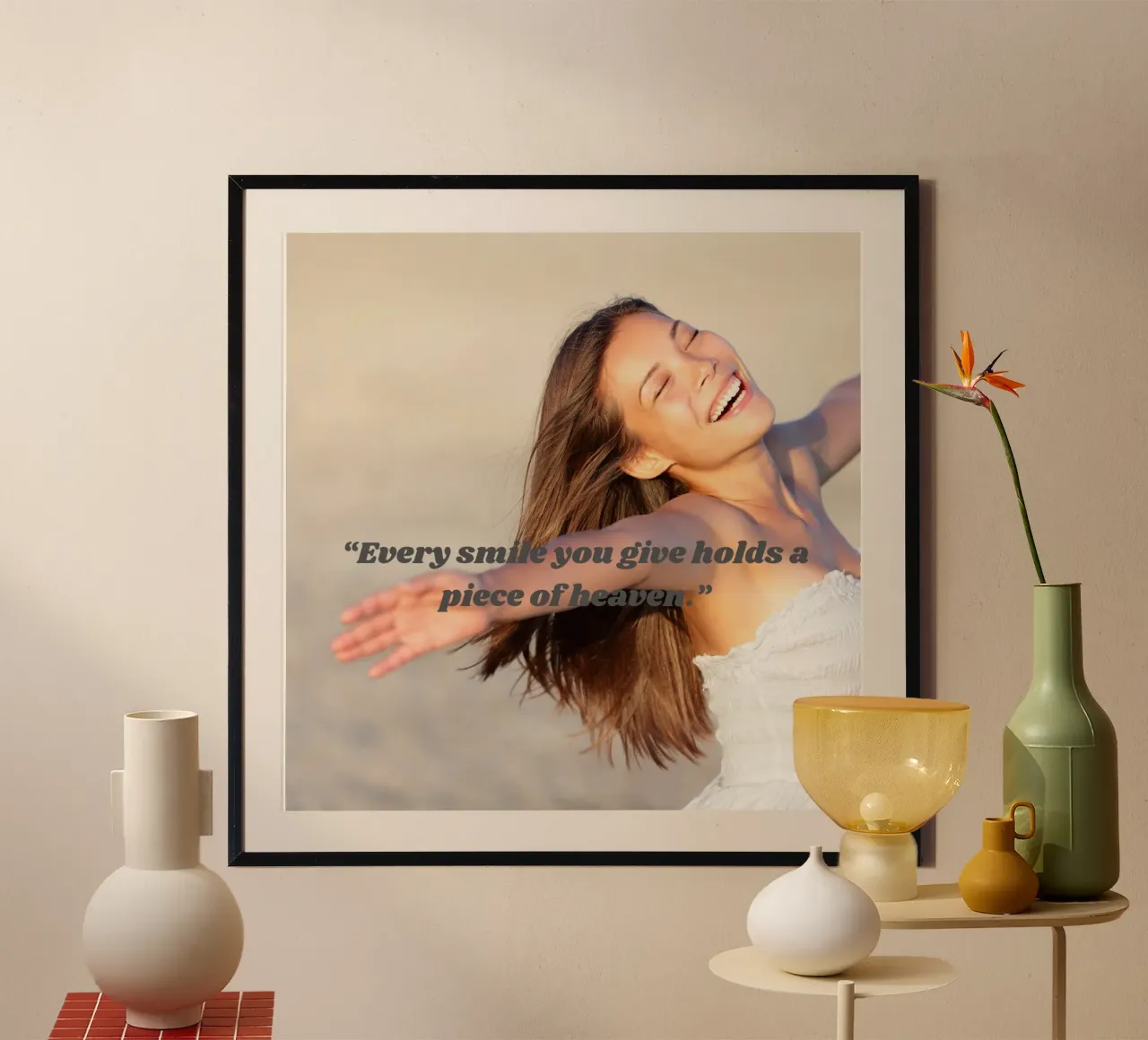 Every smile you give holds a piece of heaven poster da Hearttoheartfeelings