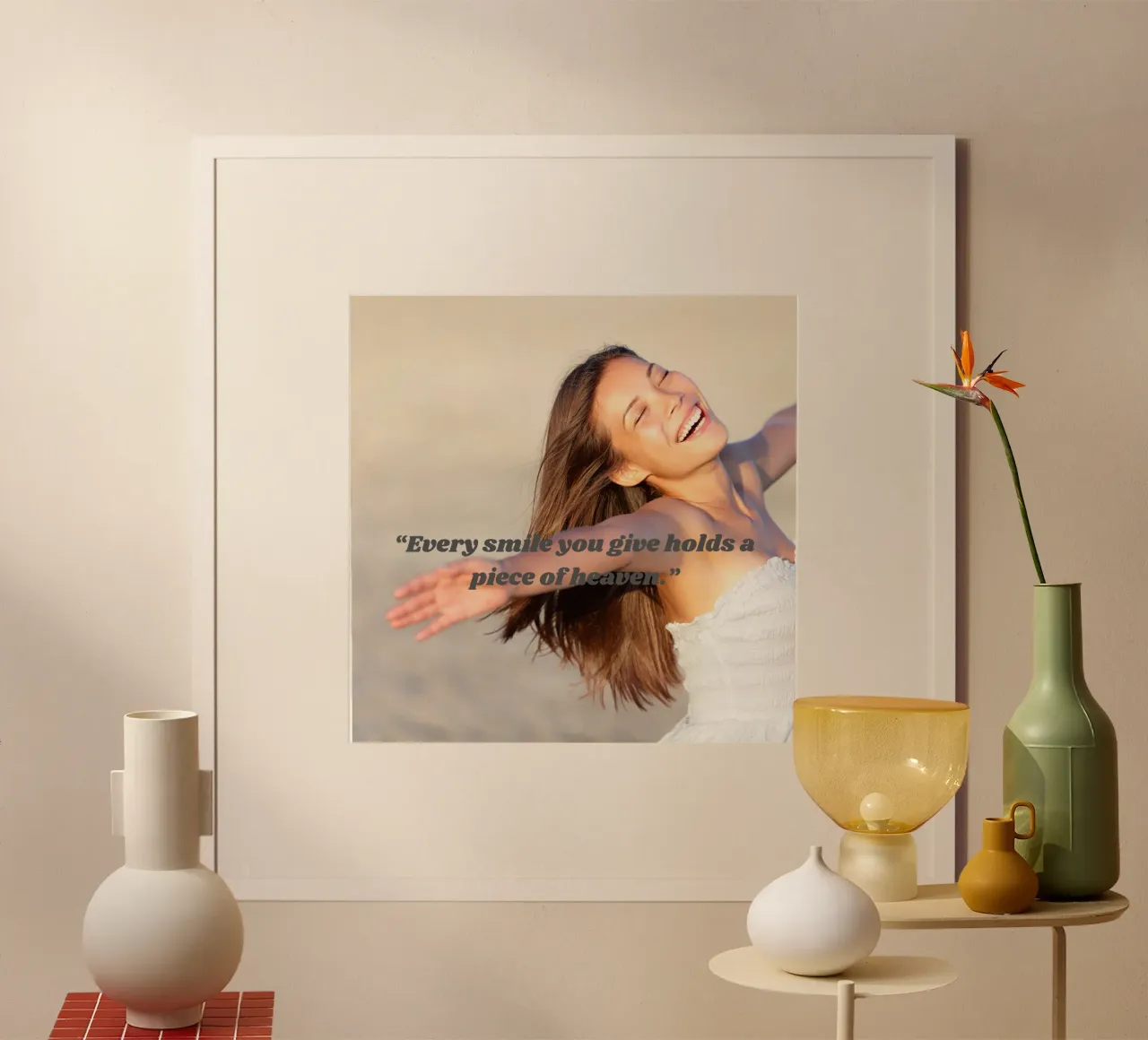 Every smile you give holds a piece of heaven poster da Hearttoheartfeelings
