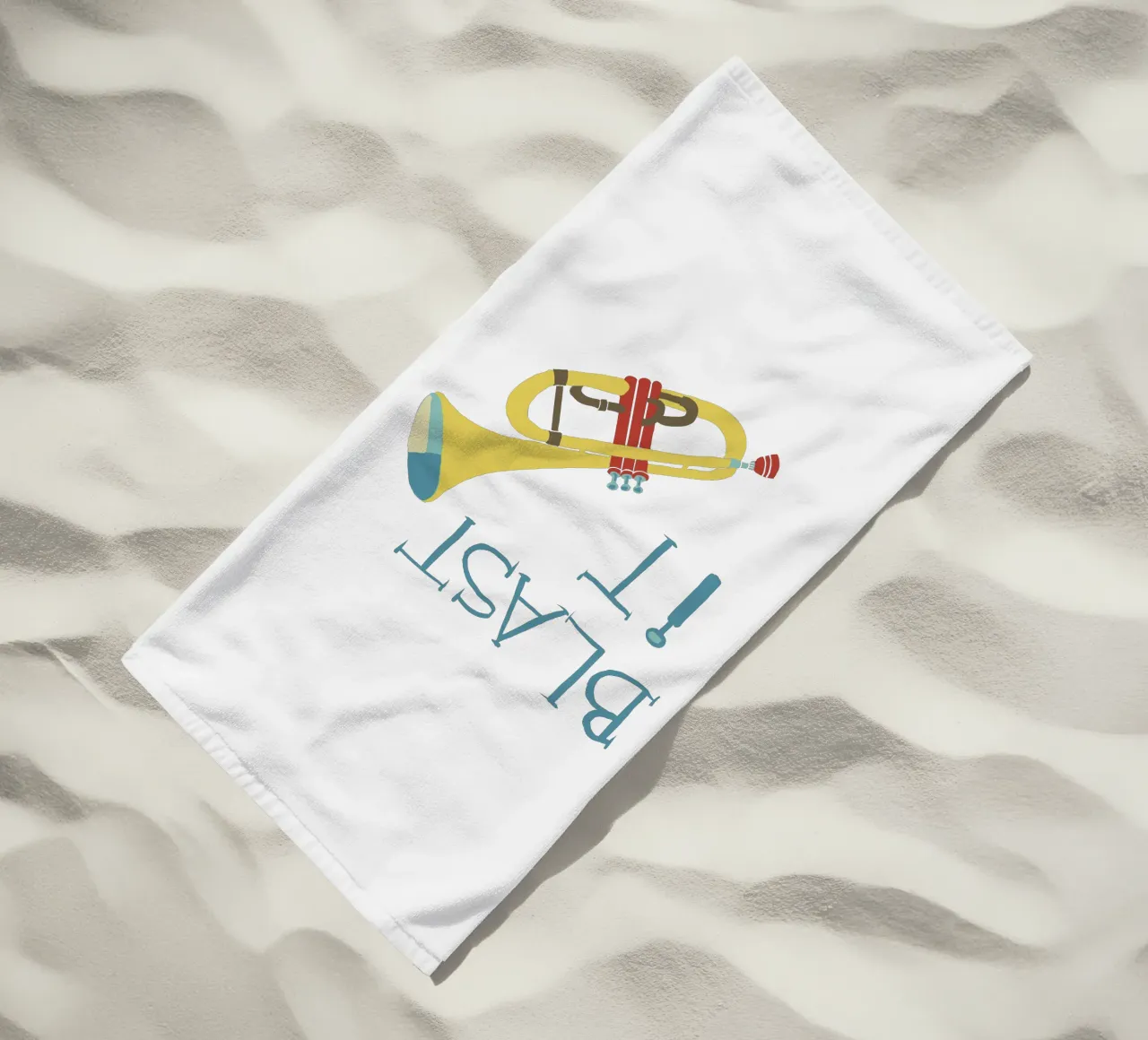 Blast it- Trumpet Art telo mare da Christiane Luz Creativum