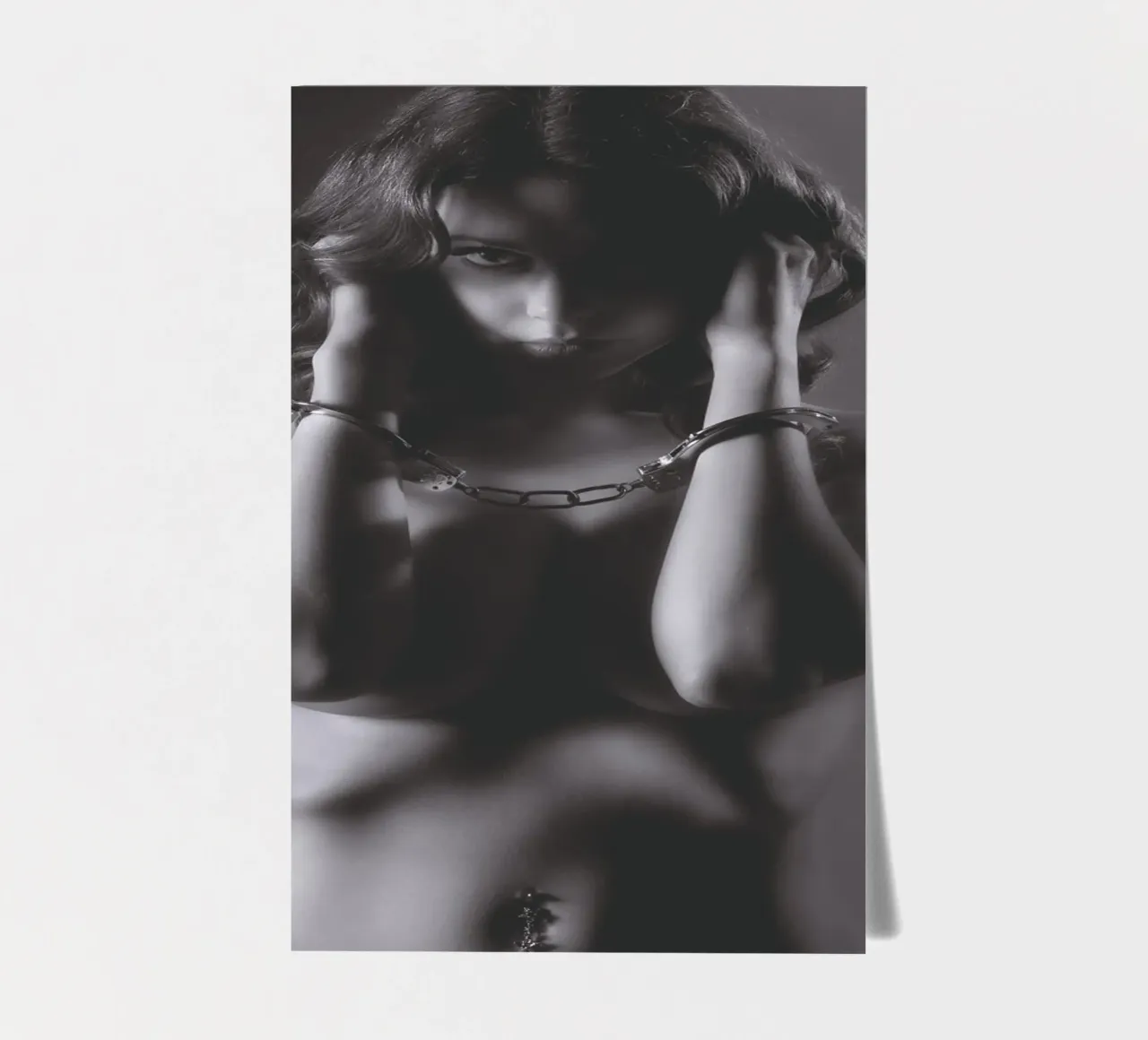Livvy Cuffed Mono sticker sheet by Dave Hare Photography