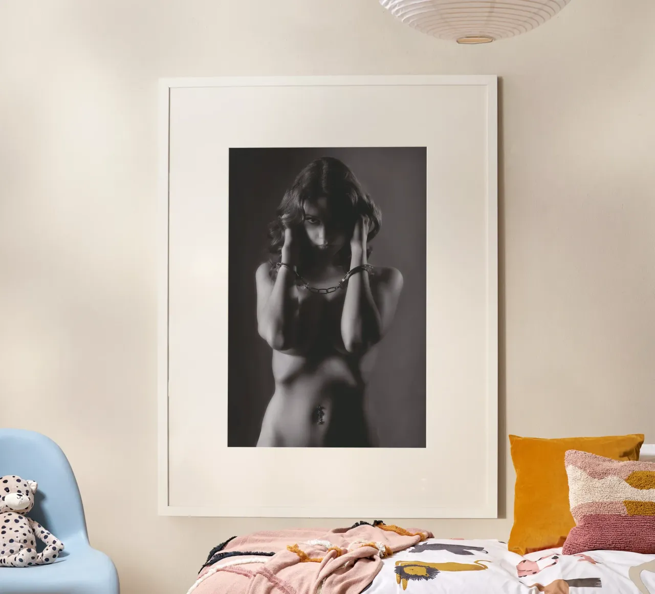 Livvy Cuffed Mono poster by Dave Hare Photography