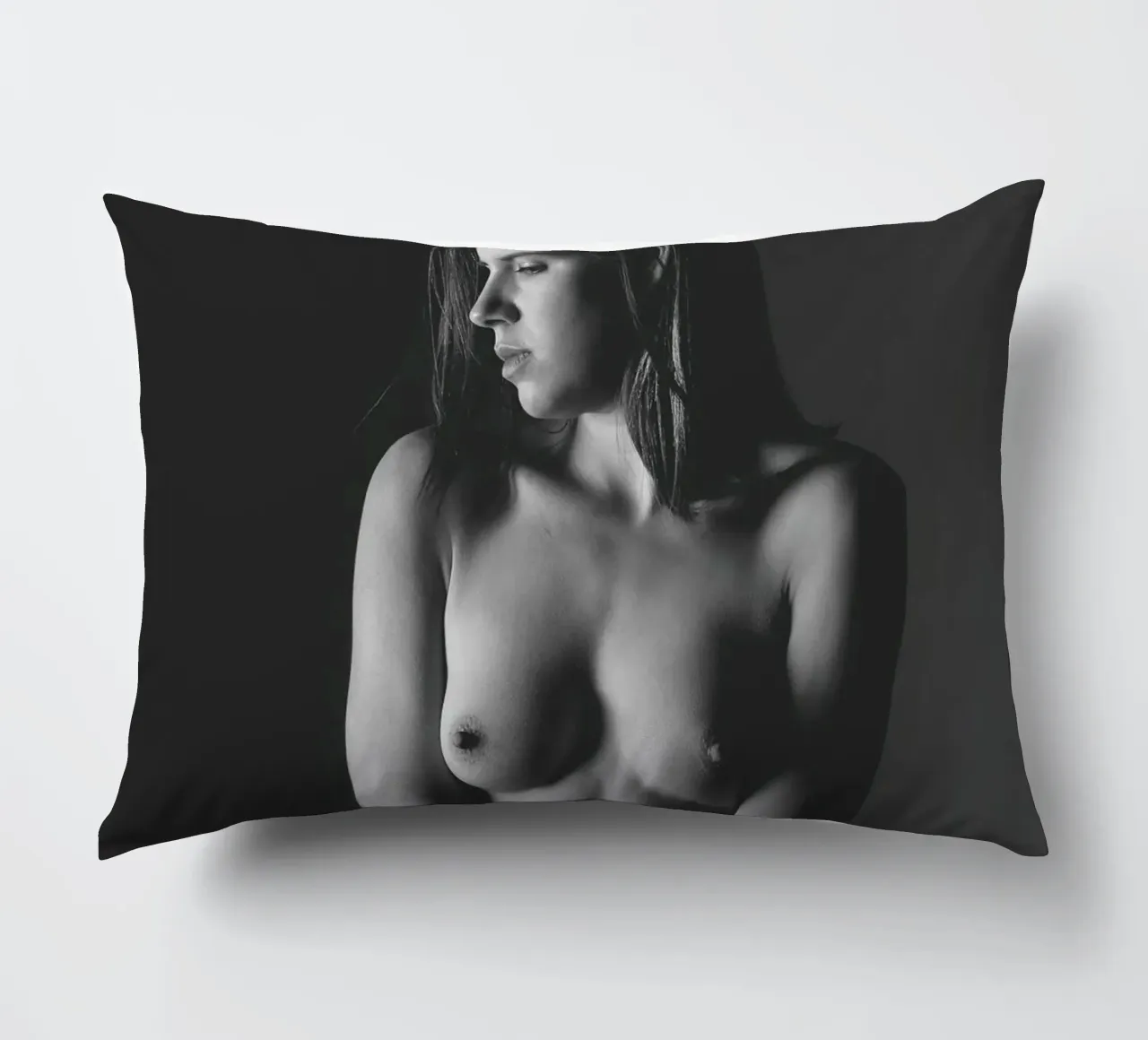 Mel Nude decorative cushion by Dave Hare Photography