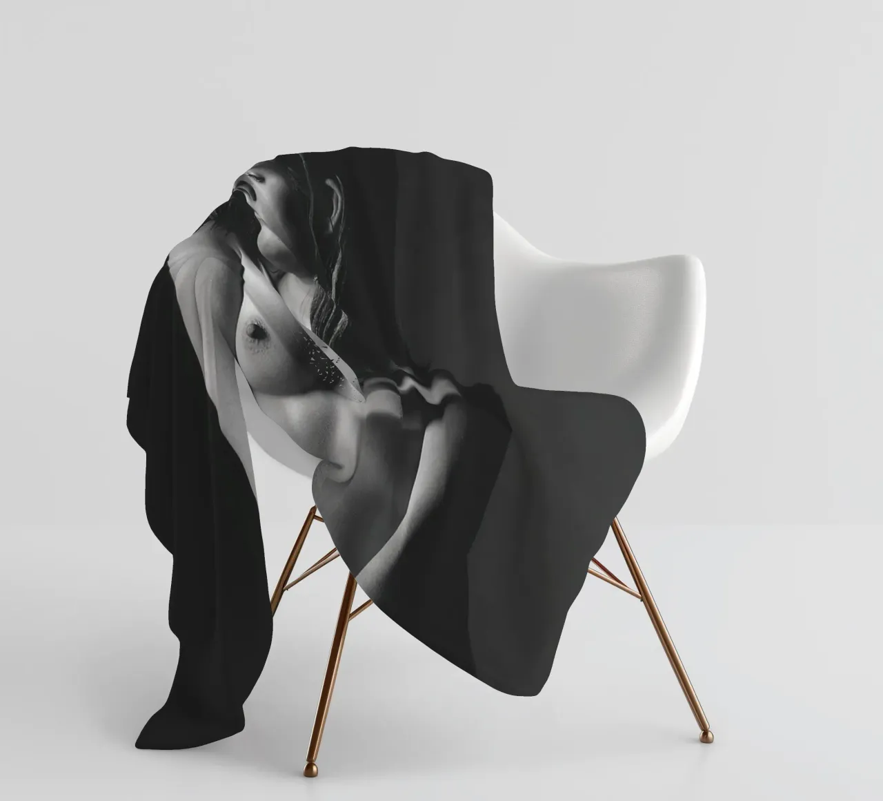 Mel Nude fleecedeken van Dave Hare Photography
