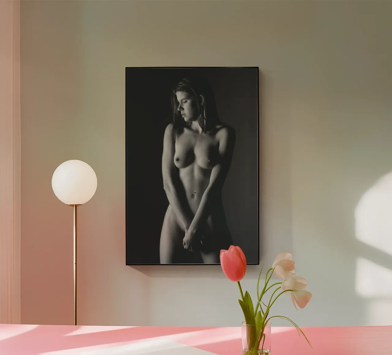 Mel Nude plexiglass da Dave Hare Photography