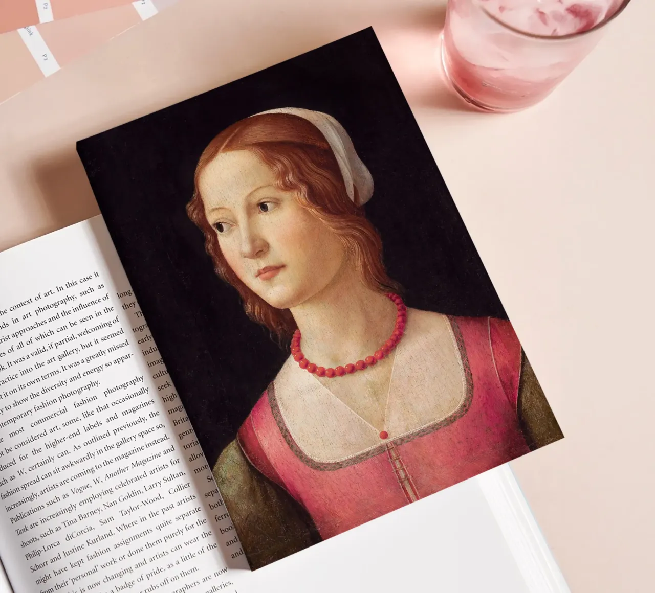 Domenico Ghirlandaio - Portrait d'une jeune femme (1490) carnet de notes de William Store