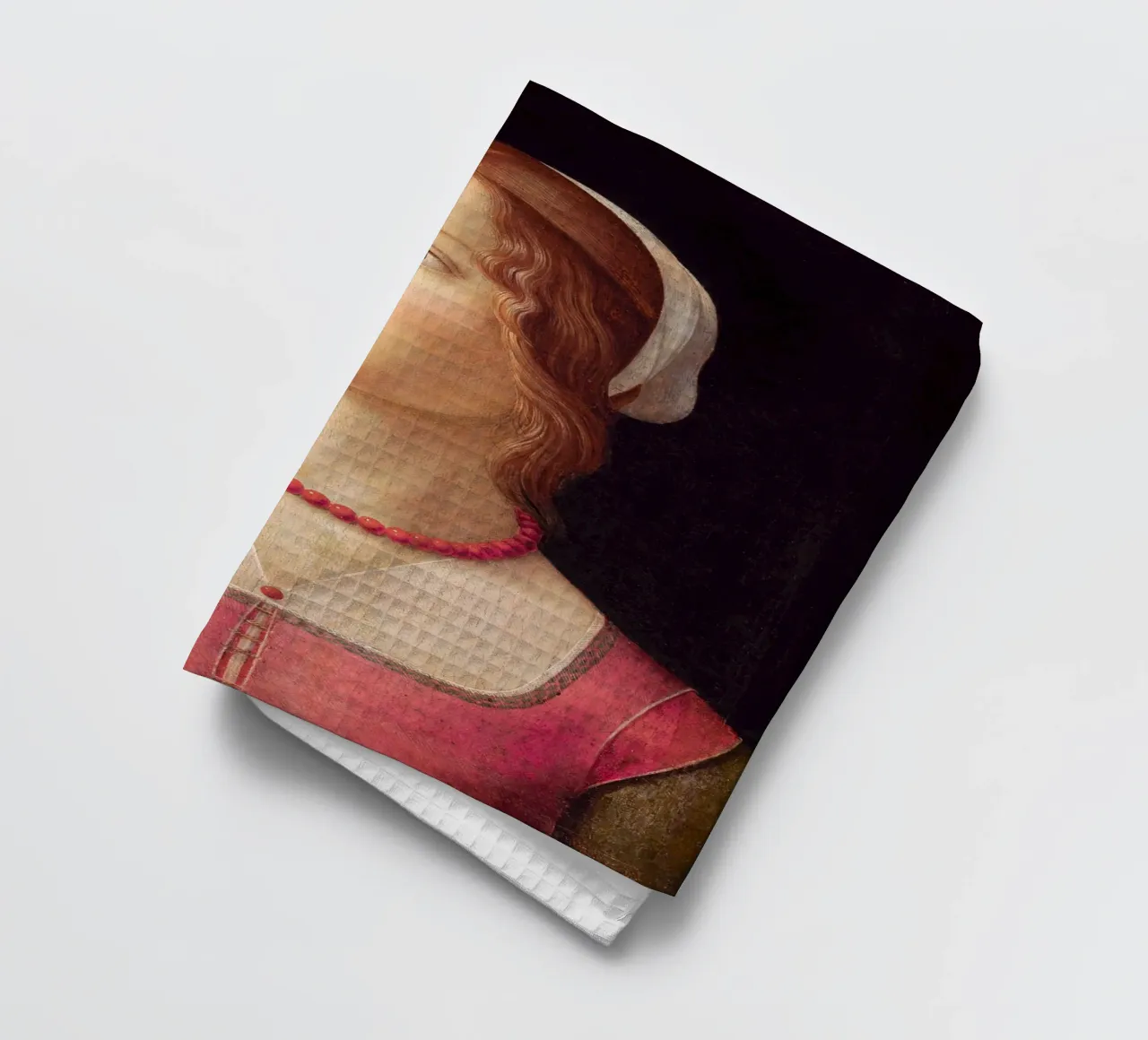Domenico Ghirlandaio - Portrait d'une jeune femme (1490) torchon de William Store