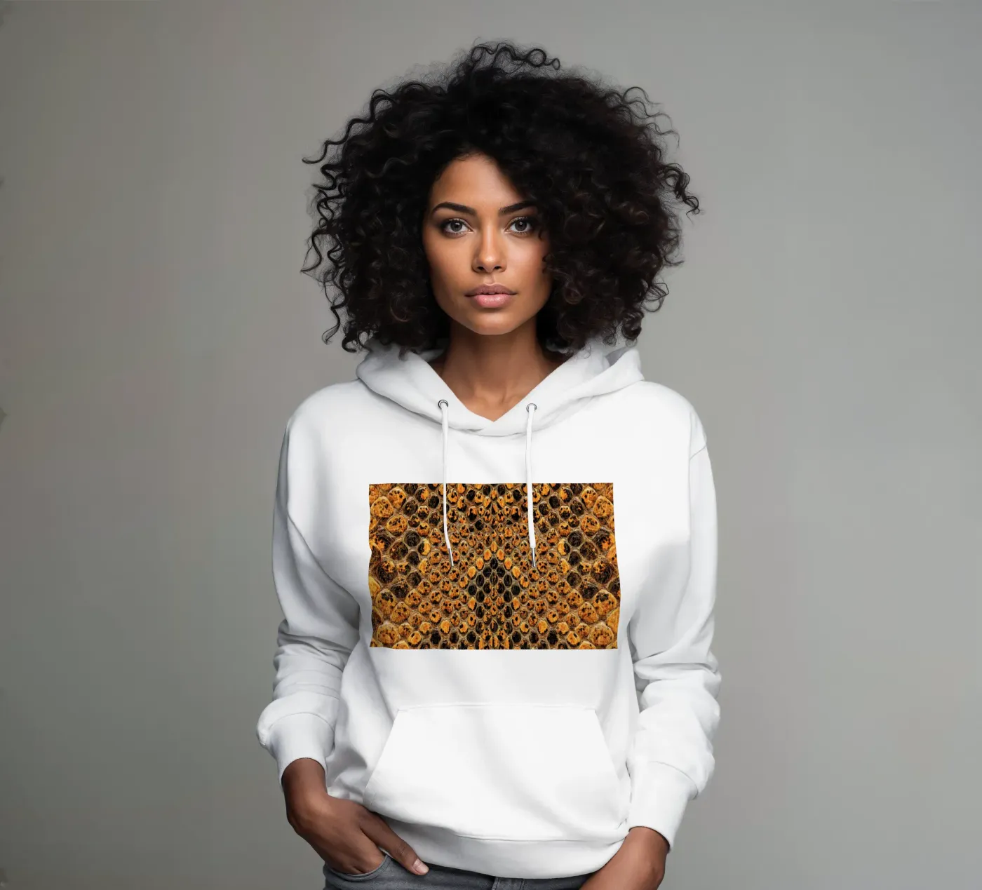 Snake Pattern Hoodie von Curious Collections by Marielle Leenders