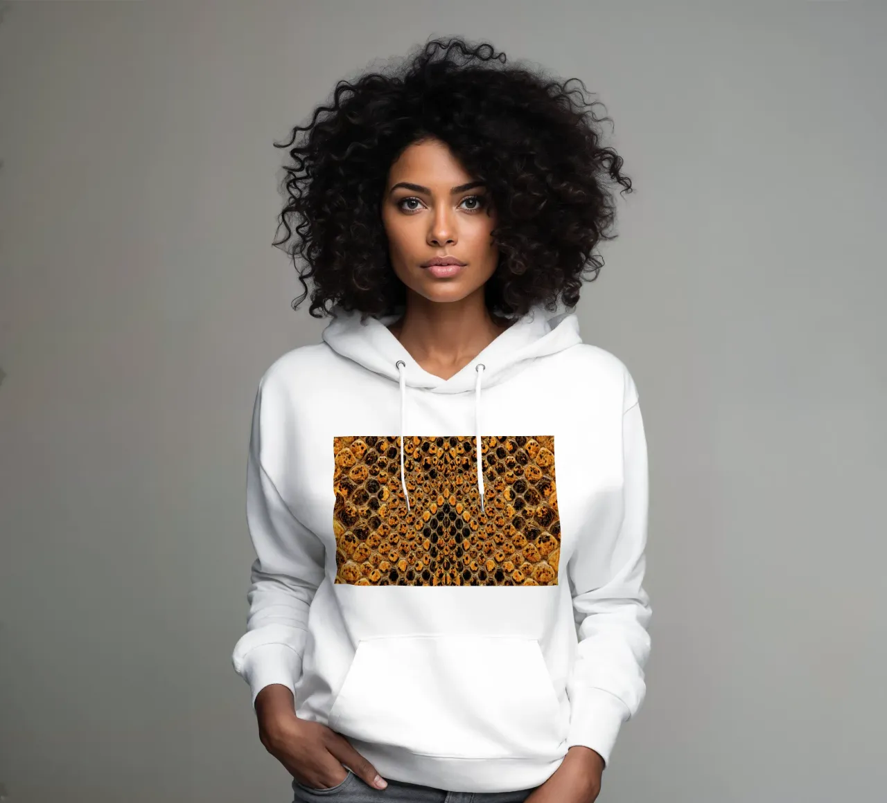 Snake Pattern felpa con cappuccio da Curious Collections by Marielle Leenders