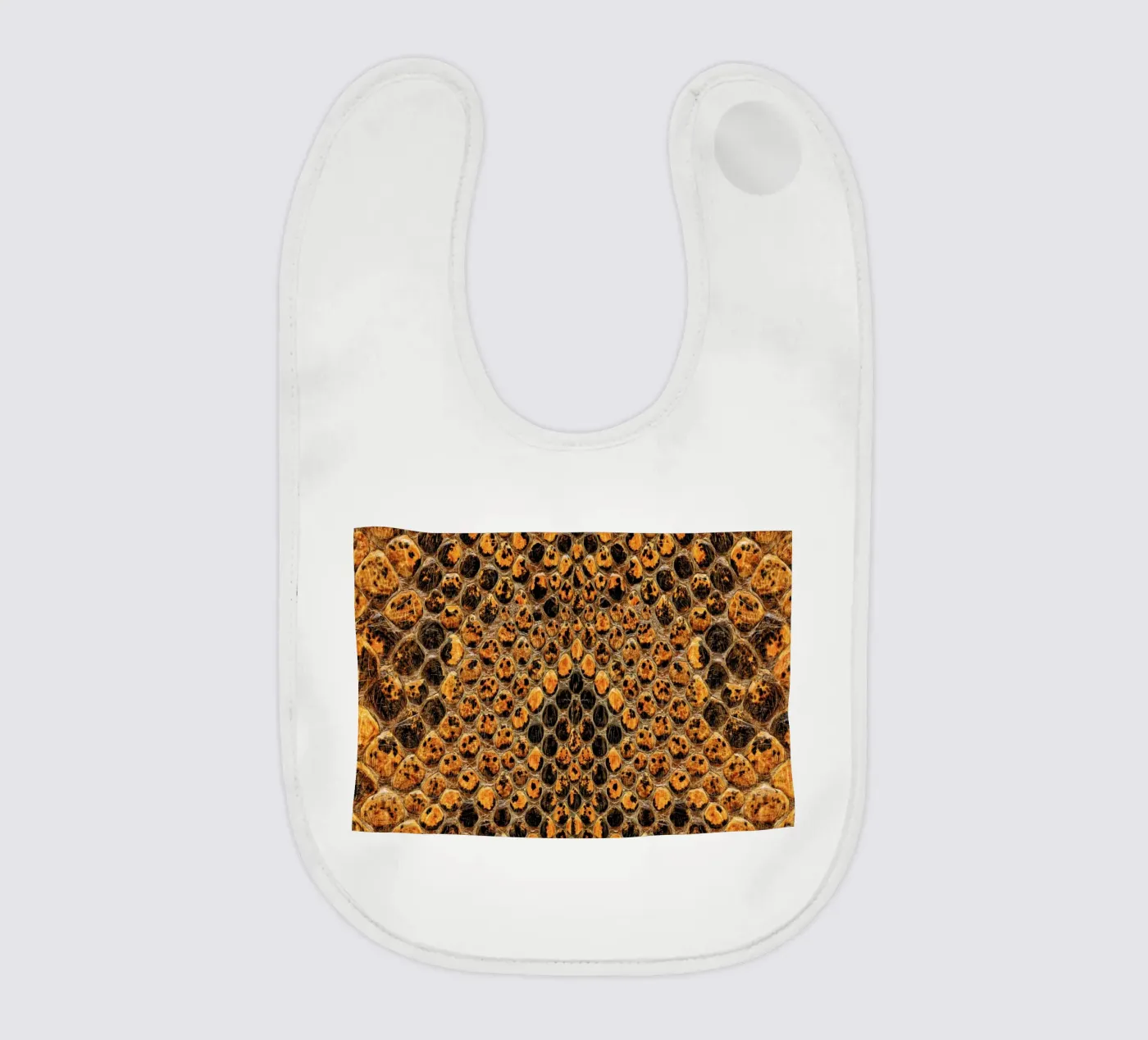 Snake Pattern baby bib by Curious Collections by Marielle Leenders