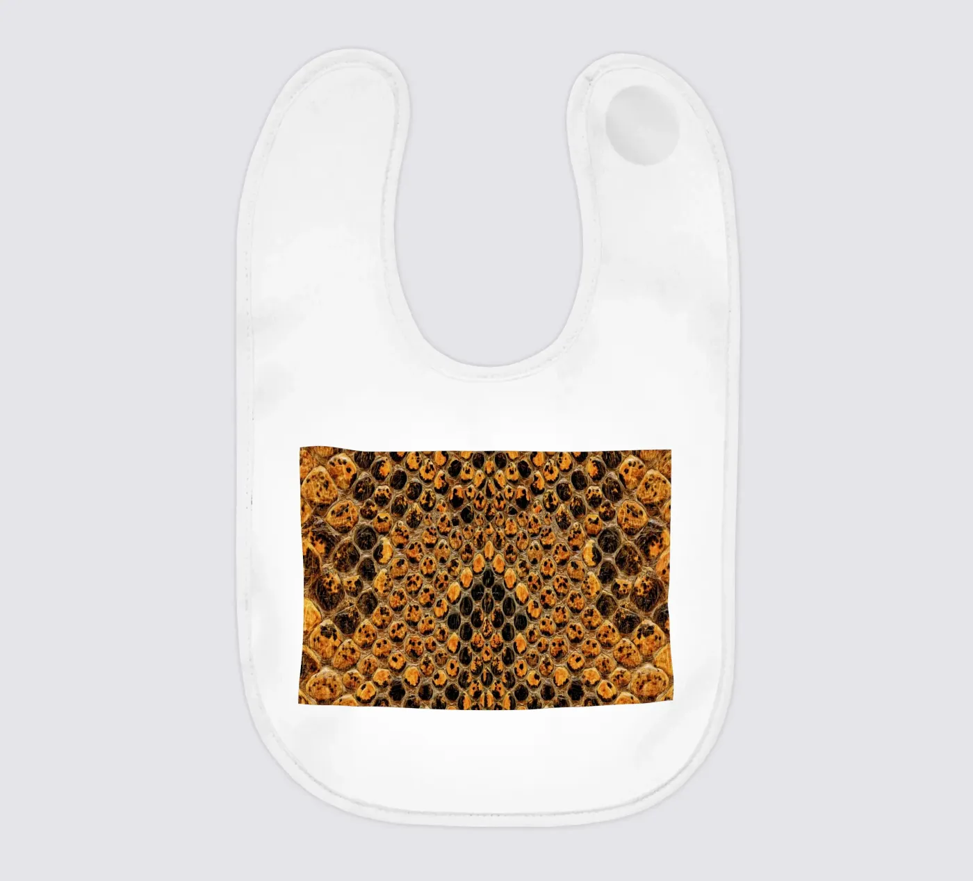 Snake Pattern baby bib by Curious Collections by Marielle Leenders