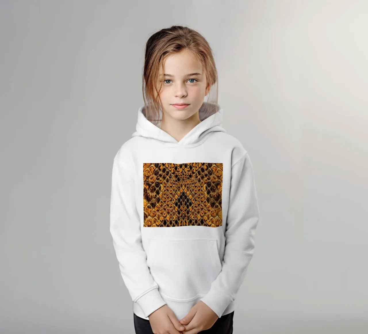 Snake Pattern felpa bambino con cappuccio da Curious Collections by Marielle Leenders