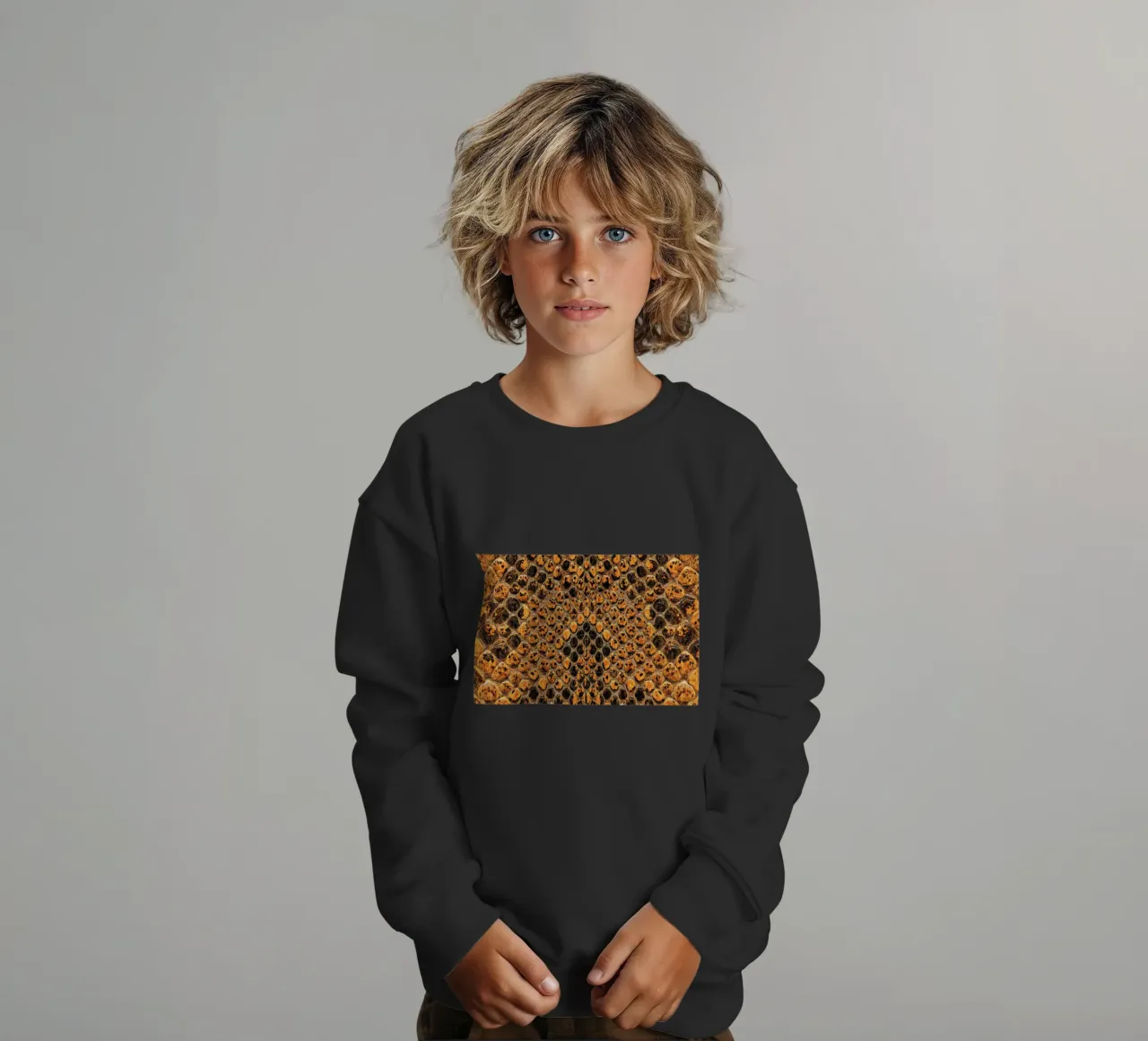 Snake Pattern felpa bambino da Curious Collections by Marielle Leenders