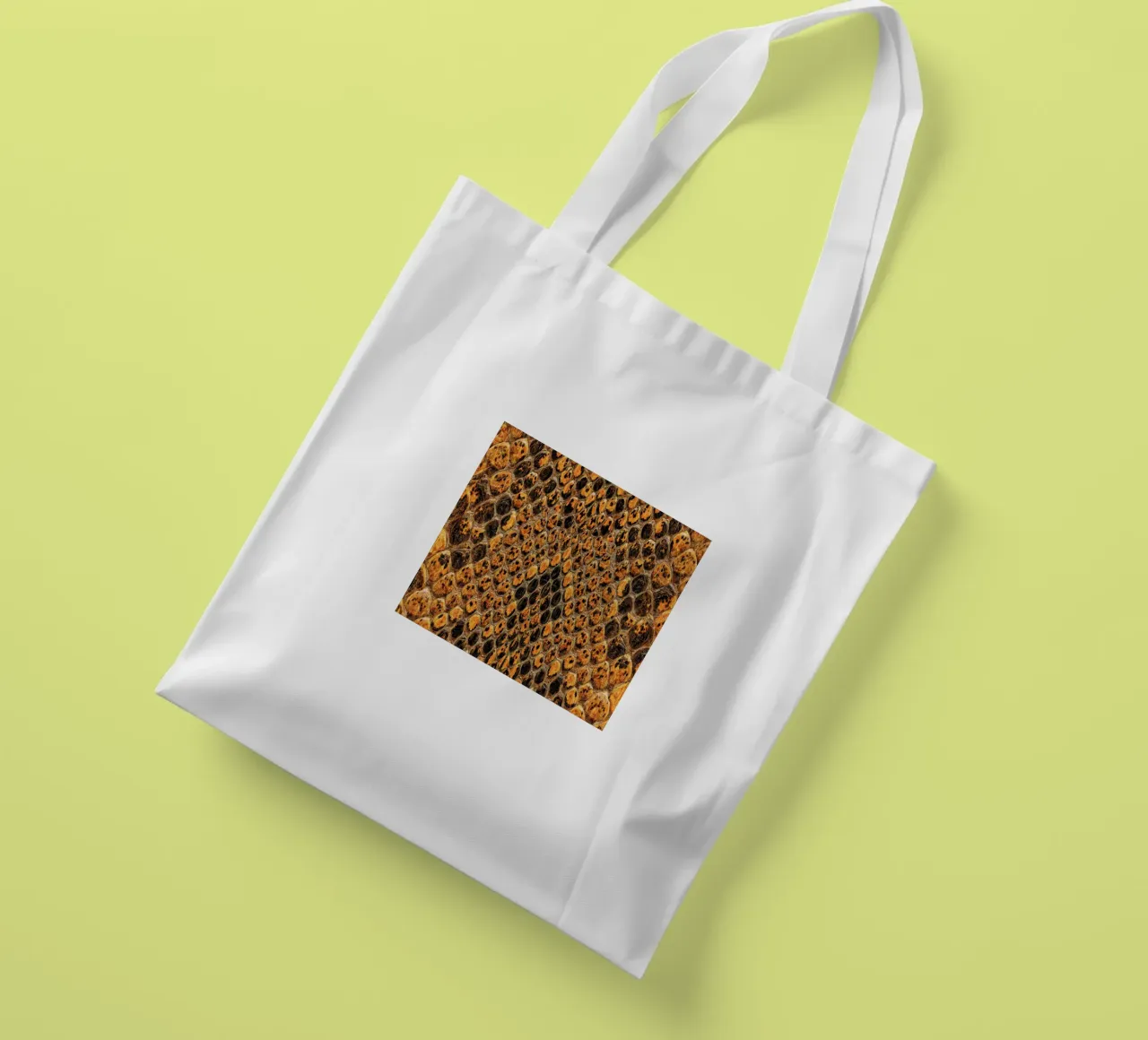 Snake Pattern borsa in juta da Curious Collections by Marielle Leenders