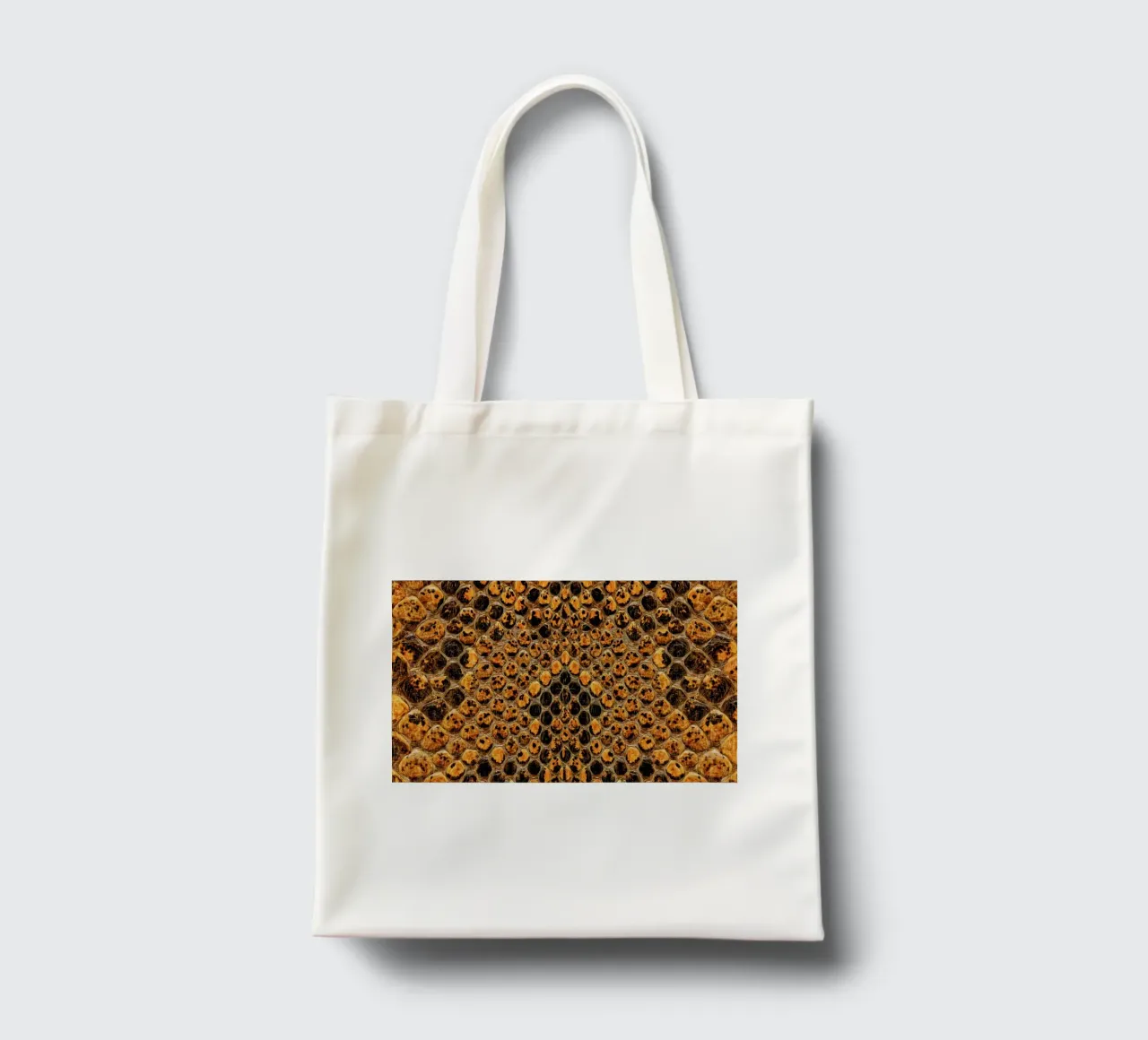 Snake Pattern borsa in juta da Curious Collections by Marielle Leenders