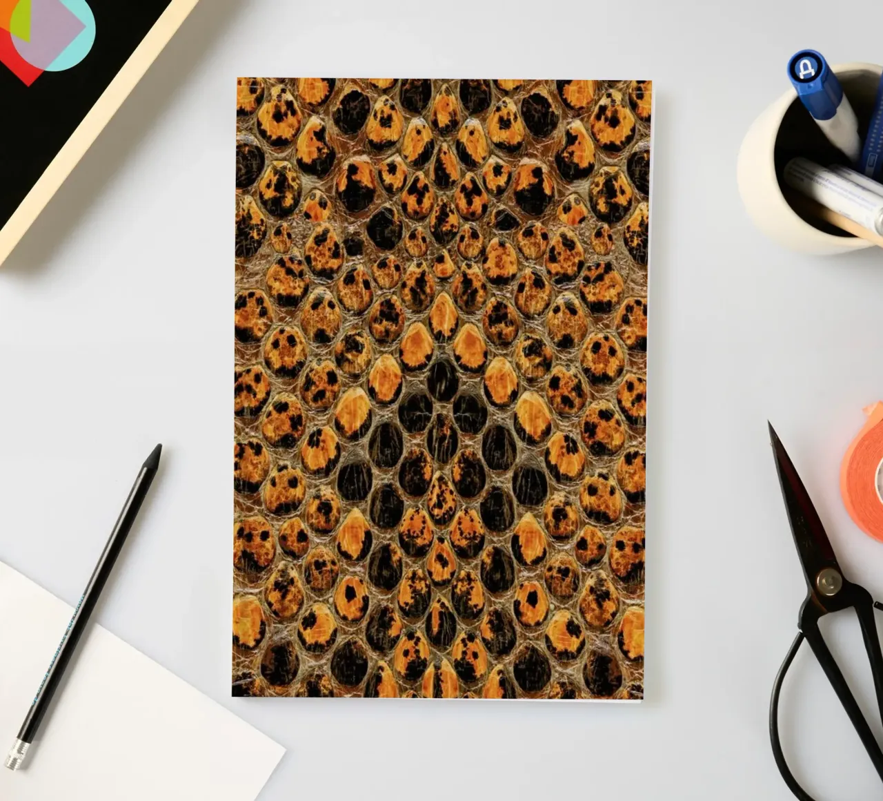Snake Pattern notebook by Curious Collections by Marielle Leenders