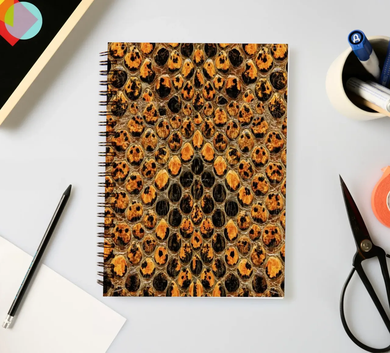 Snake Pattern diario ad anelli da Curious Collections by Marielle Leenders
