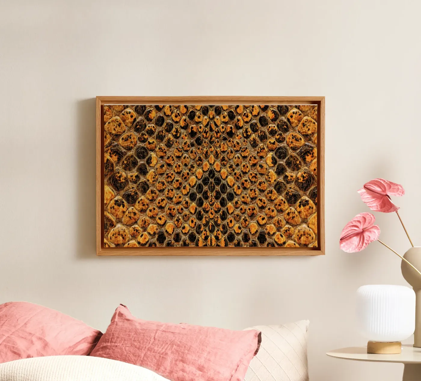 Snake Pattern Leinwand von Curious Collections by Marielle Leenders