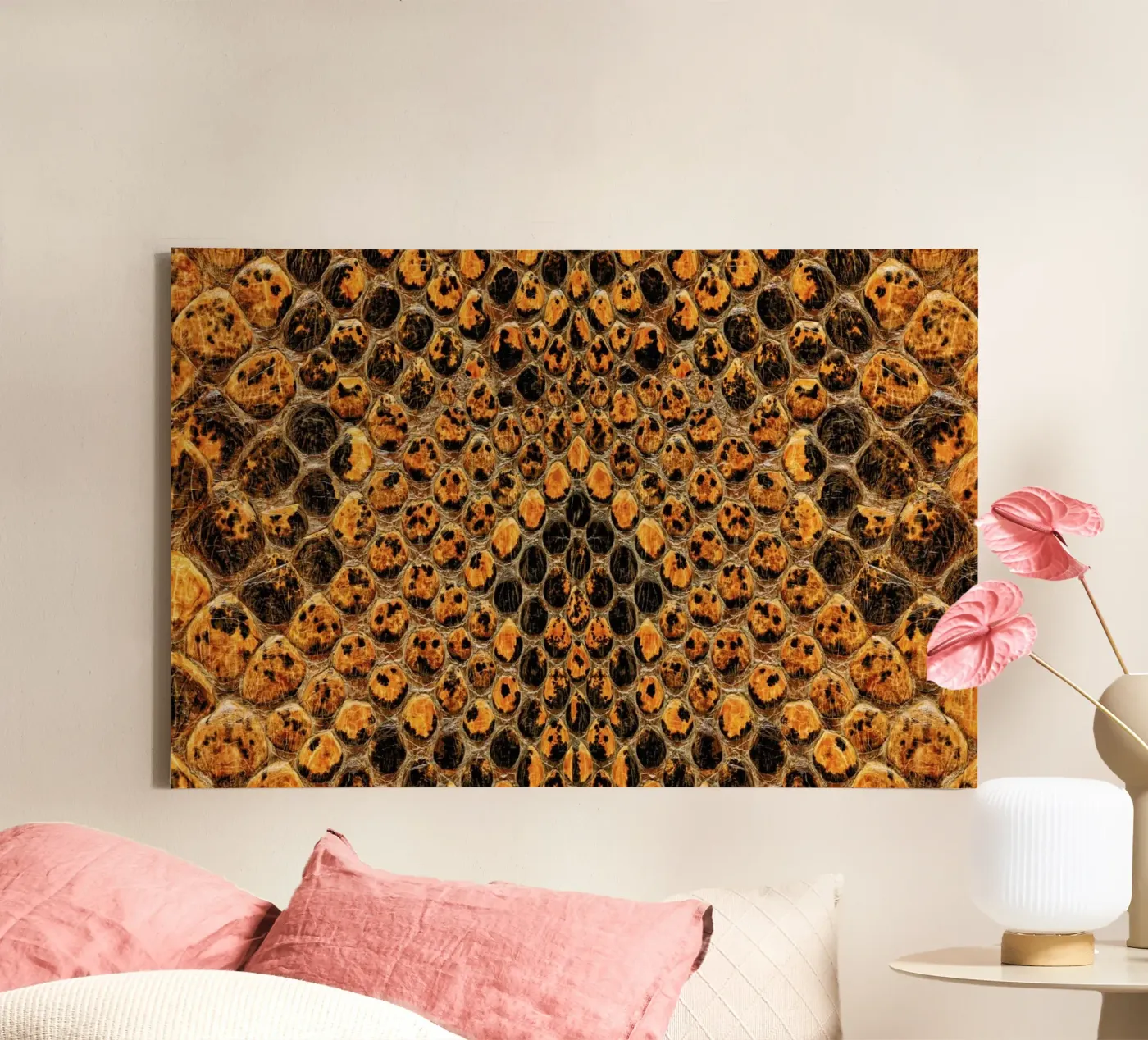 Snake Pattern Leinwand von Curious Collections by Marielle Leenders