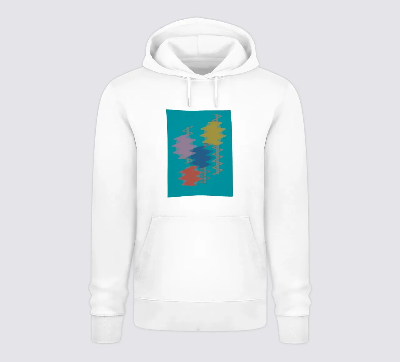 Formes géométriques abstraites colorées sweat à capuche de Something for you