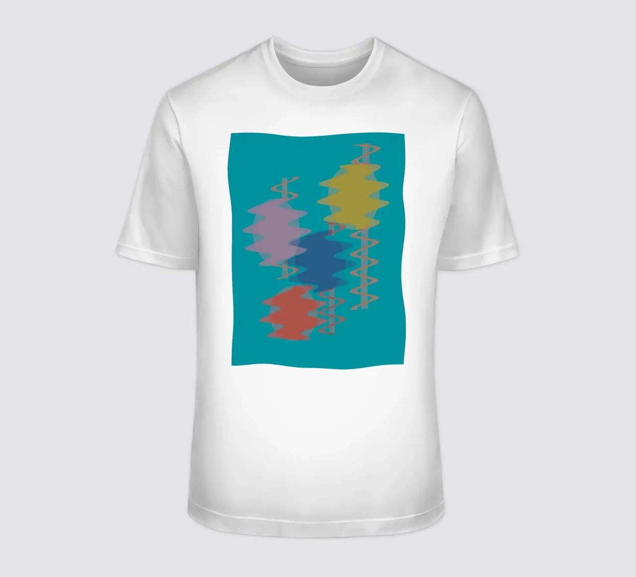 Forme geometriche astratte e colorate t-shirt da Something for you