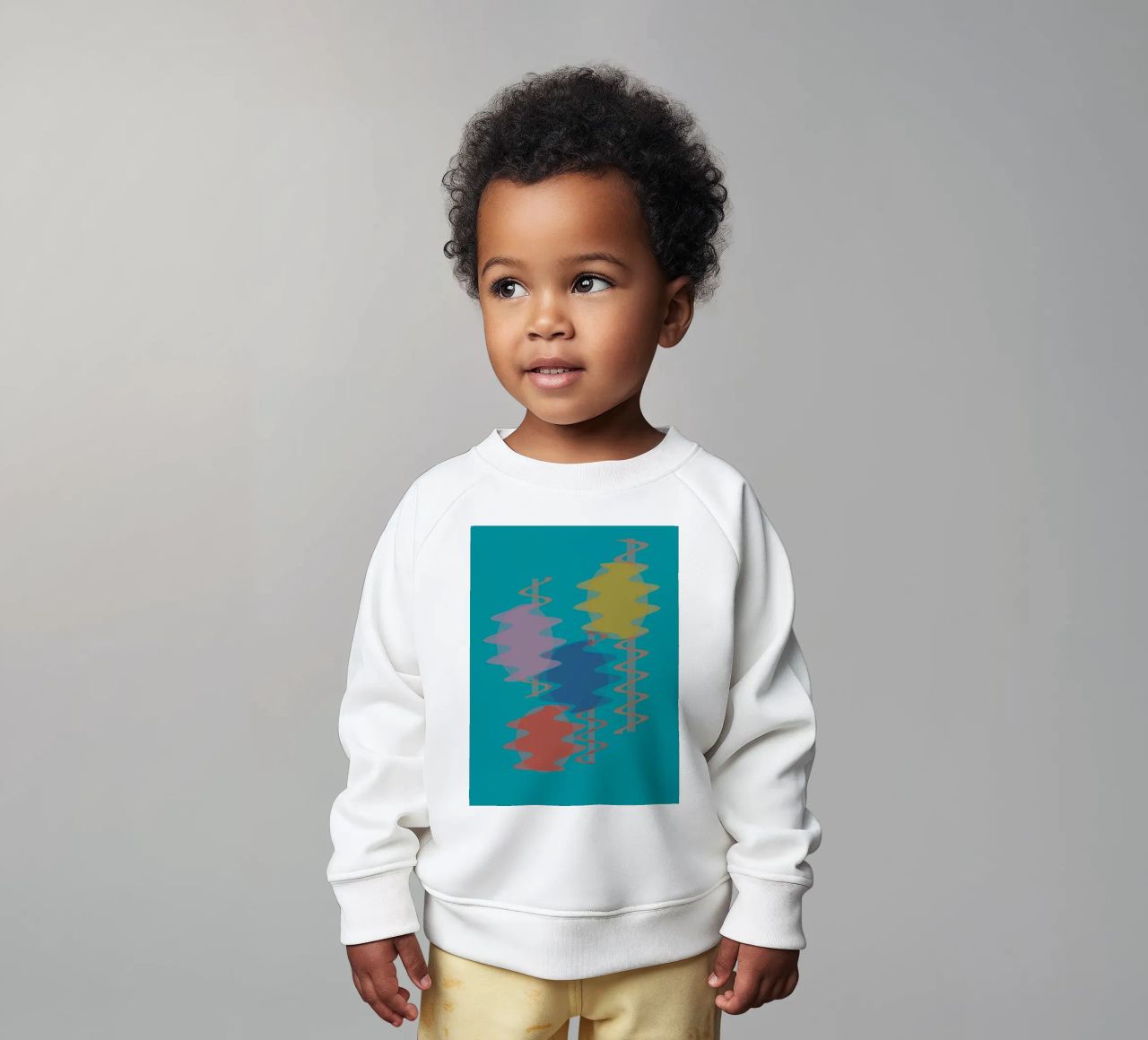 Forme geometriche astratte e colorate felpa neonato da Something for you