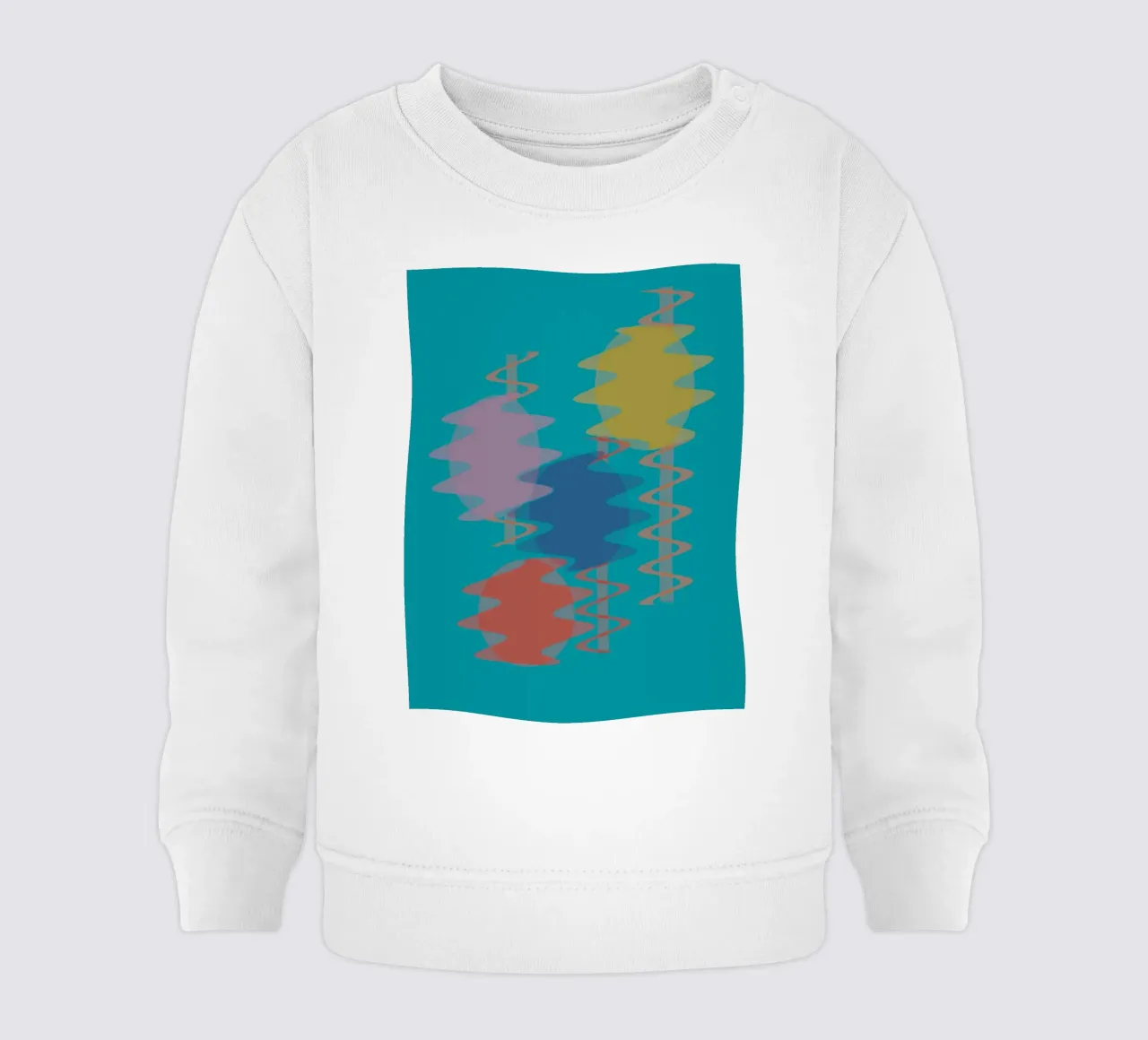 Forme geometriche astratte e colorate felpa neonato da Something for you