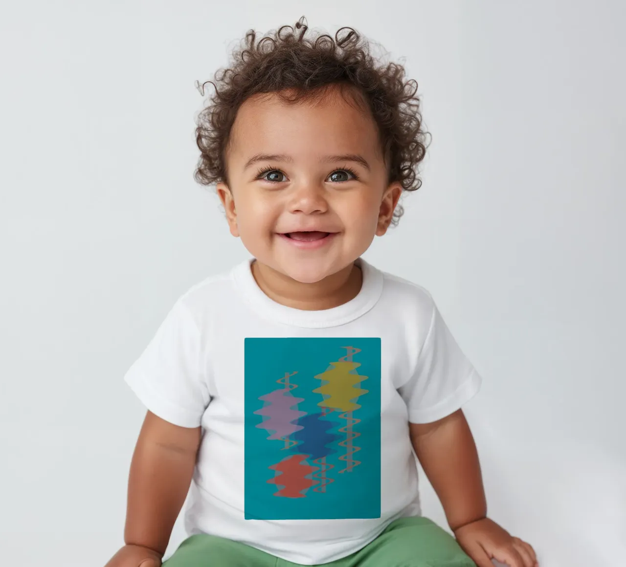 Forme geometriche astratte e colorate maglietta neonato da Something for you
