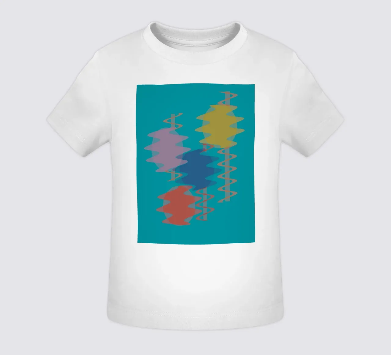 Forme geometriche astratte e colorate maglietta neonato da Something for you