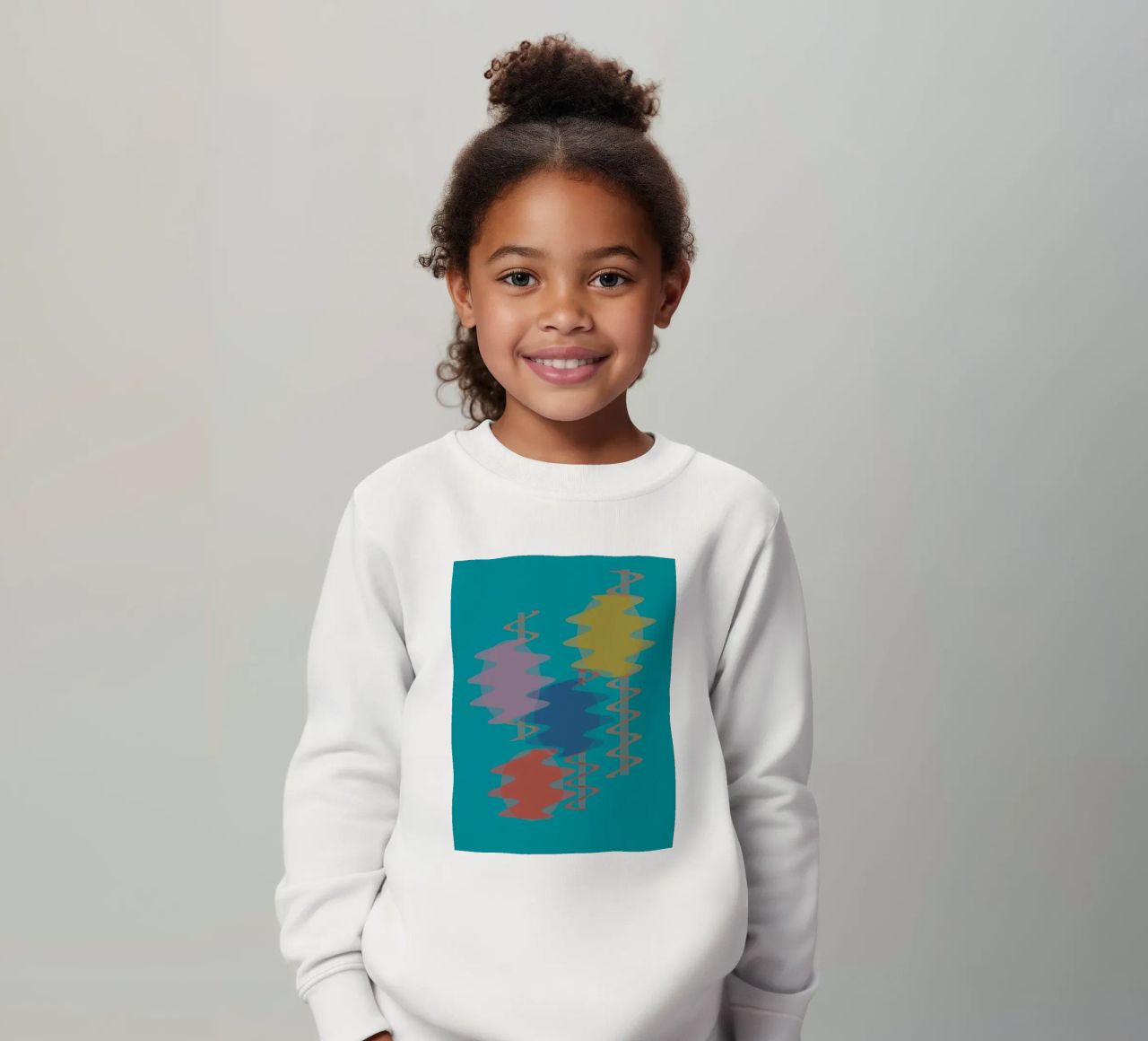 Forme geometriche astratte e colorate felpa bambino da Something for you
