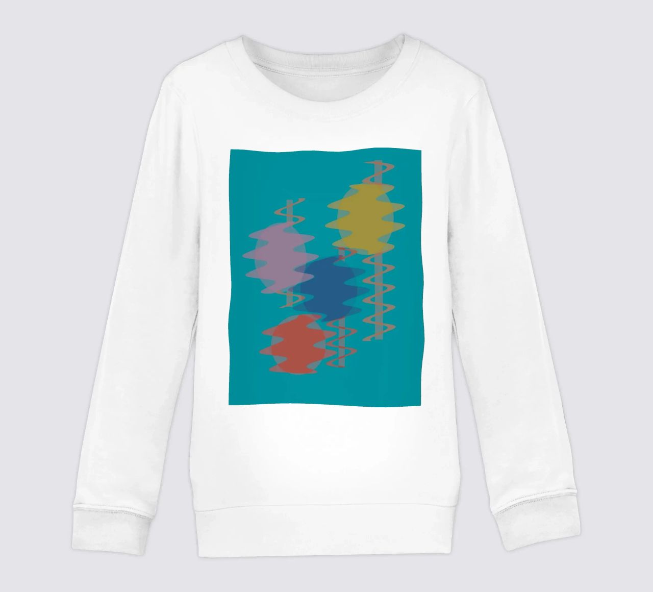 Forme geometriche astratte e colorate felpa bambino da Something for you