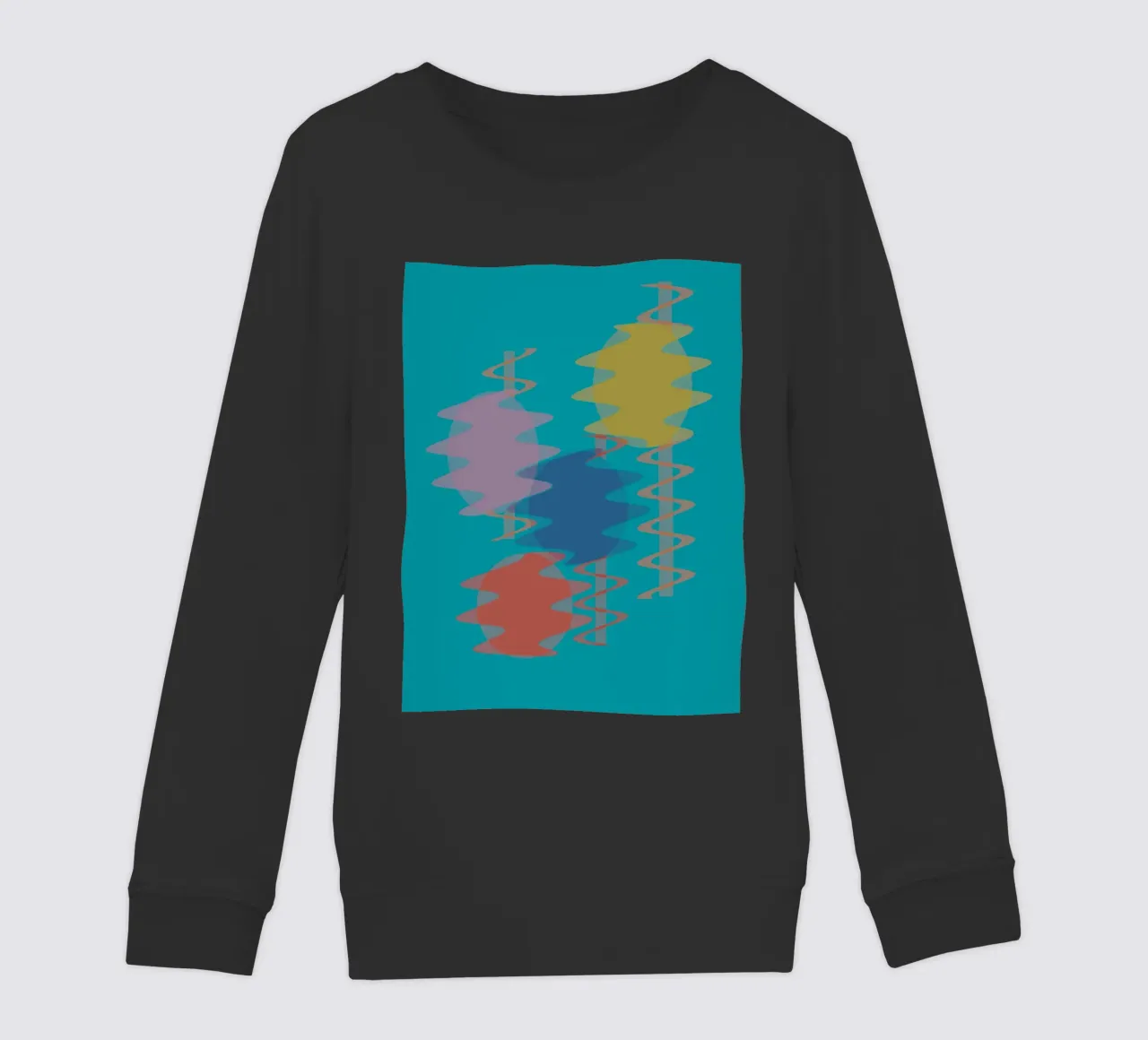 Forme geometriche astratte e colorate felpa bambino da Something for you