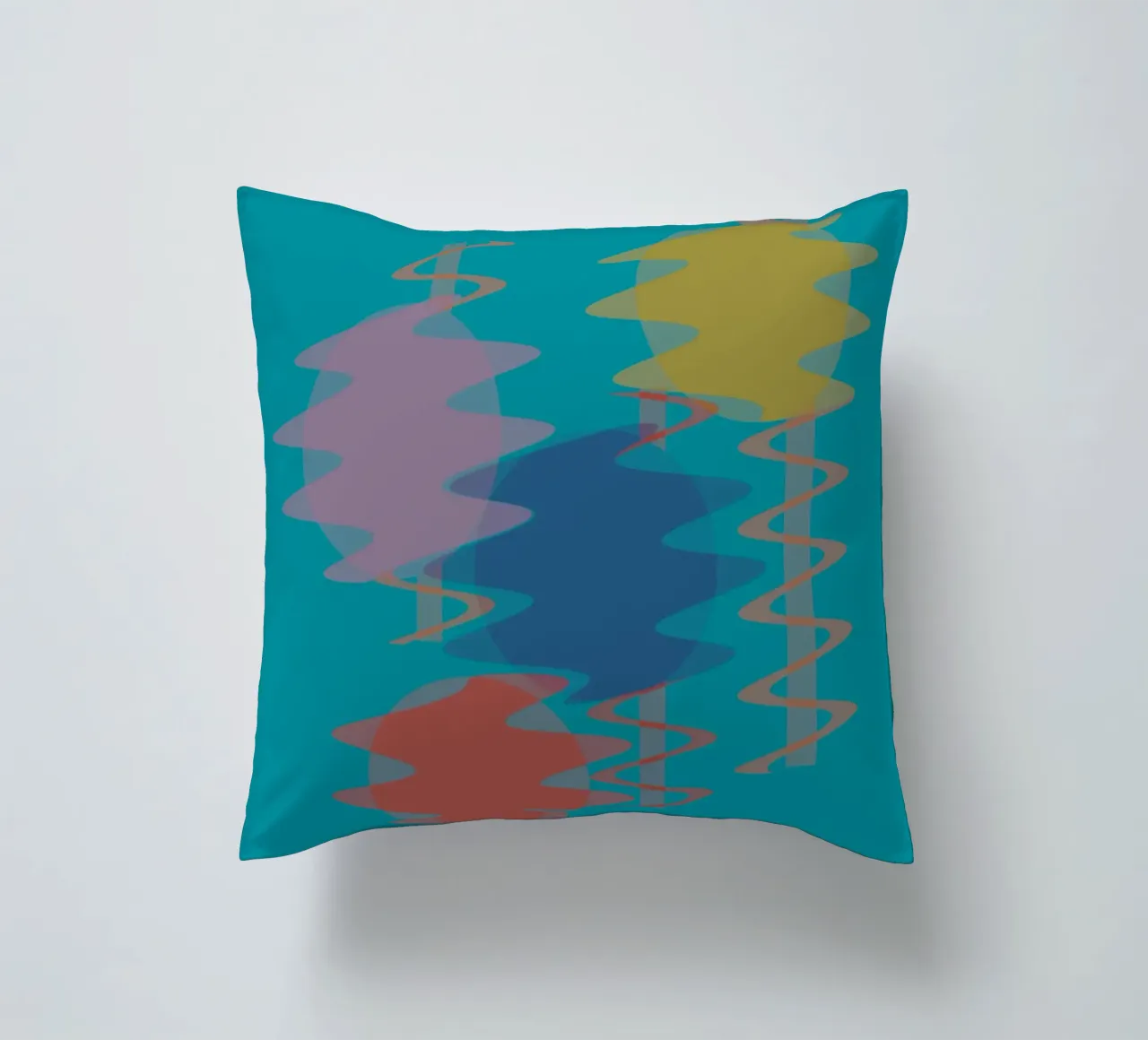 Forme geometriche astratte e colorate cuscino da Something for you