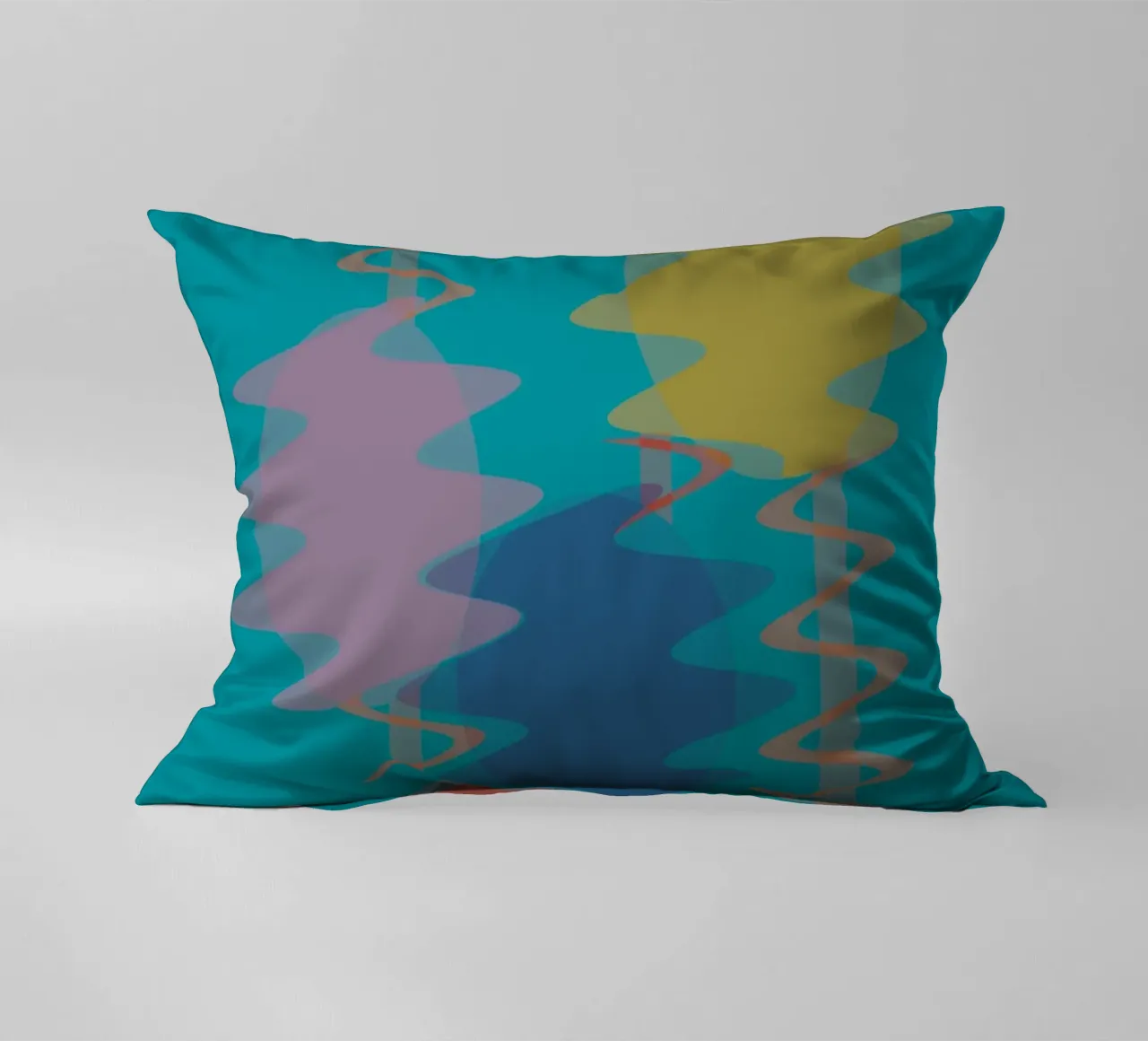 Forme geometriche astratte e colorate cuscino da Something for you