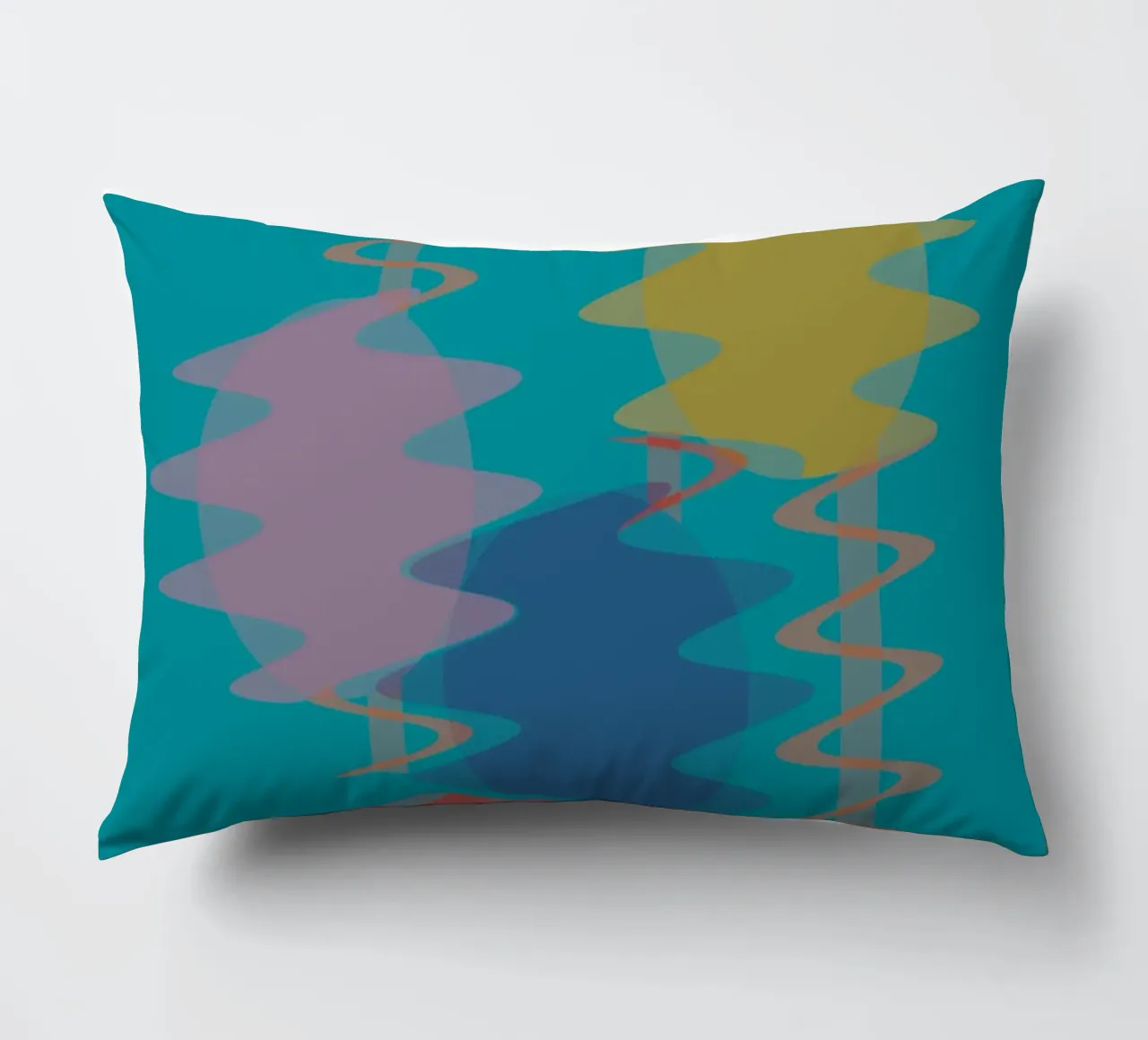 Forme geometriche astratte e colorate cuscino da Something for you